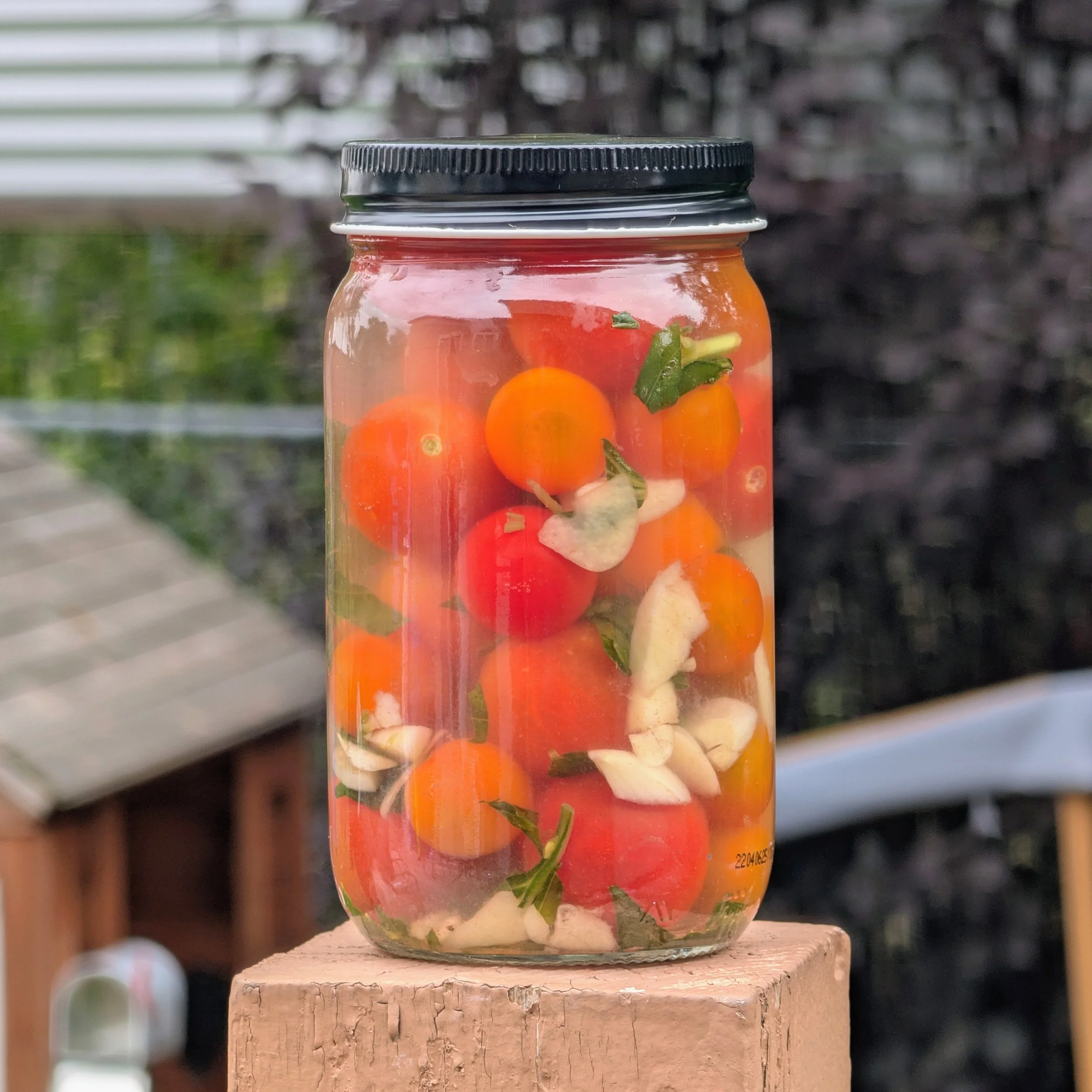 Garlic Basil Cherry Tomatoes