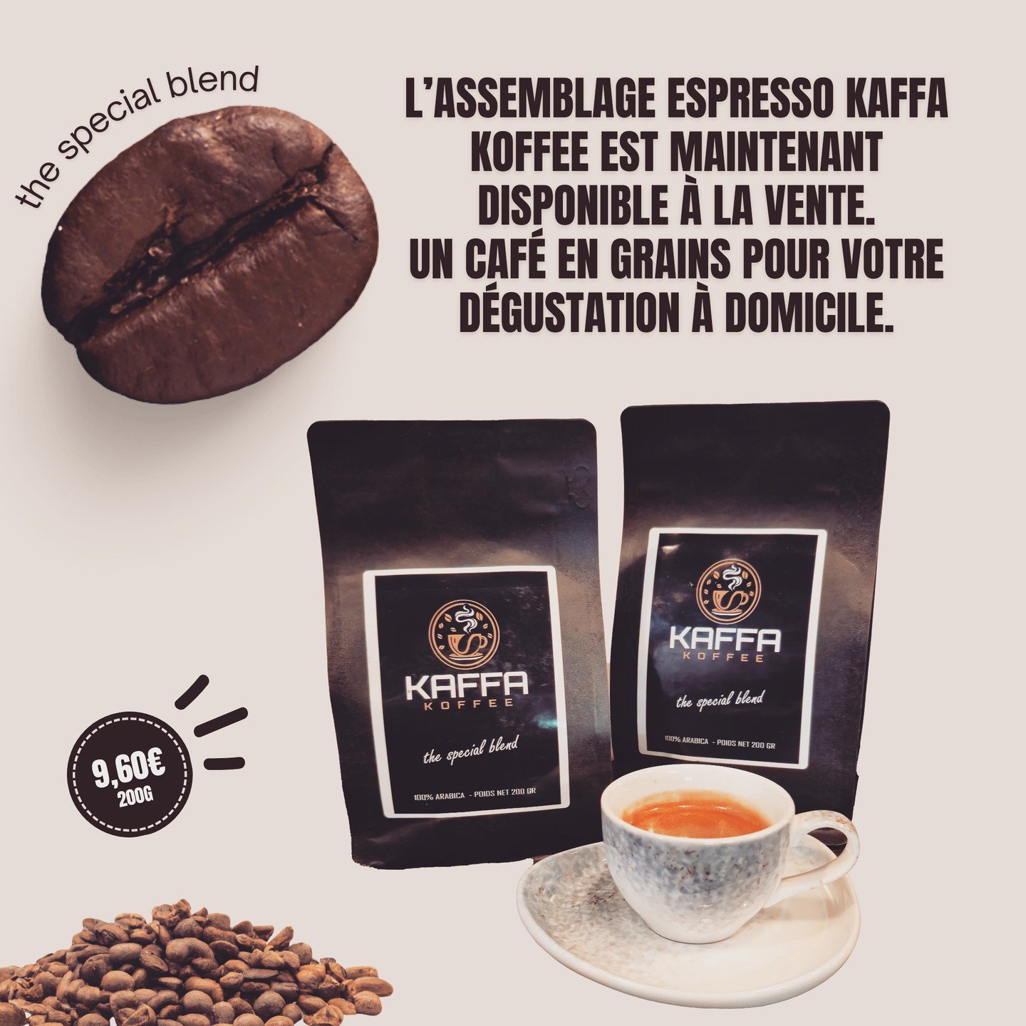 Vous pouvez maintenant d&eacute;guster le meilleur espresso de la rue Oberkampf (ce sont nos clients qui le disent ;)) directement chez vous ! The special blend est disponible en caf&eacute; en grains, en sachets de 200gr et en quantit&eacute; limit&