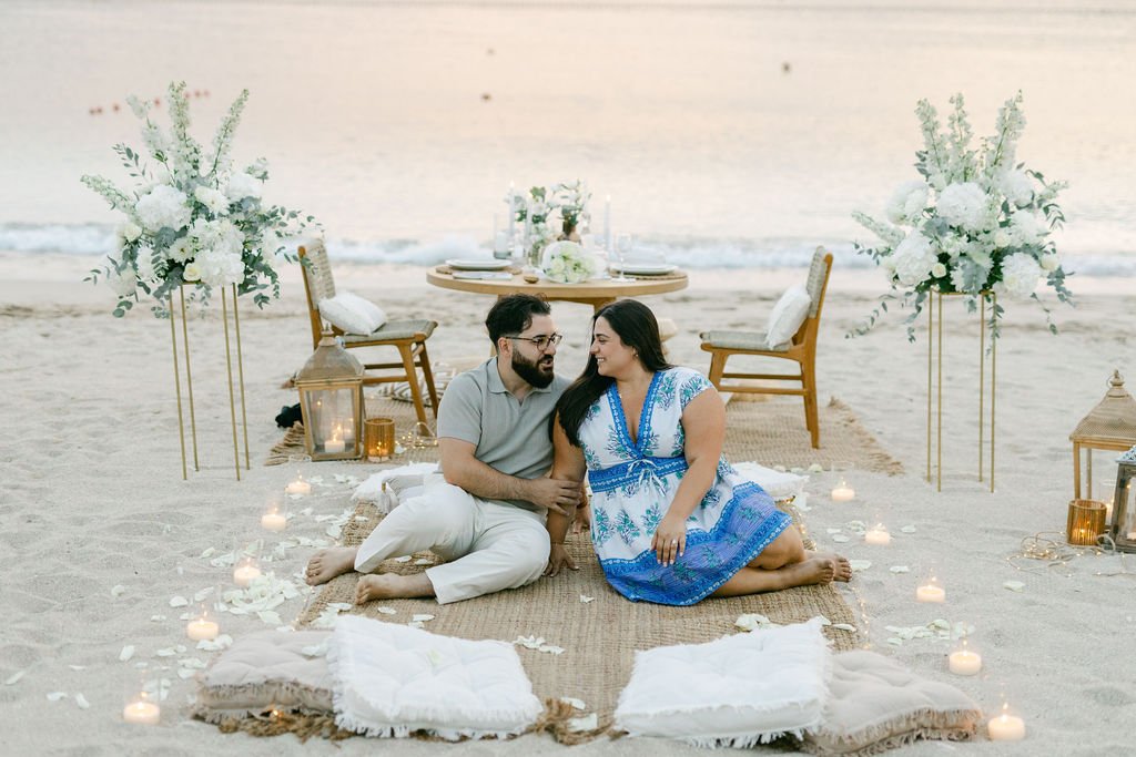 private dinner proposal in Greece