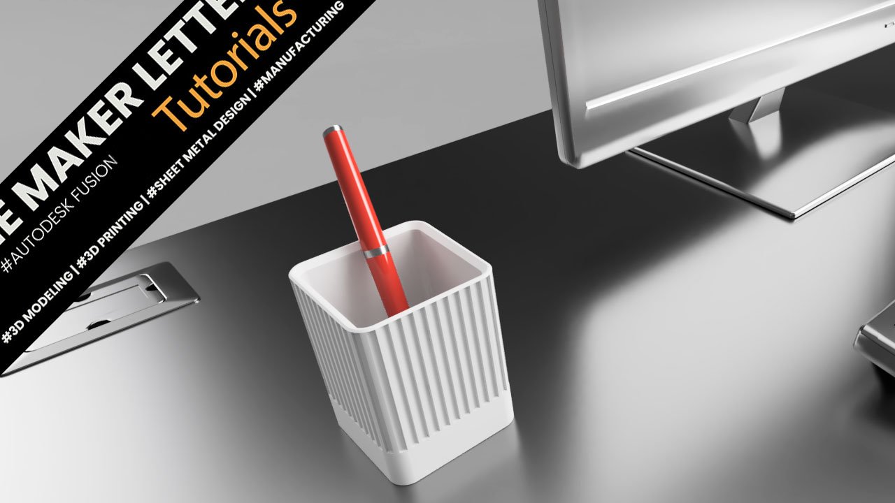 New Project in the course Autodesk Fusion for Complete Beginners: Industrial Design Pen Holder