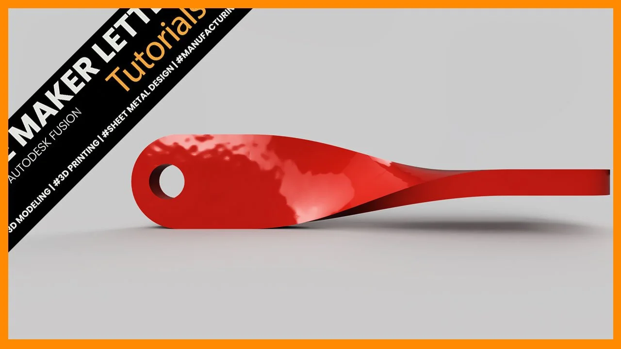 Make Complex Shapes in Fusion – Twisted Bracket with 3D Sketches