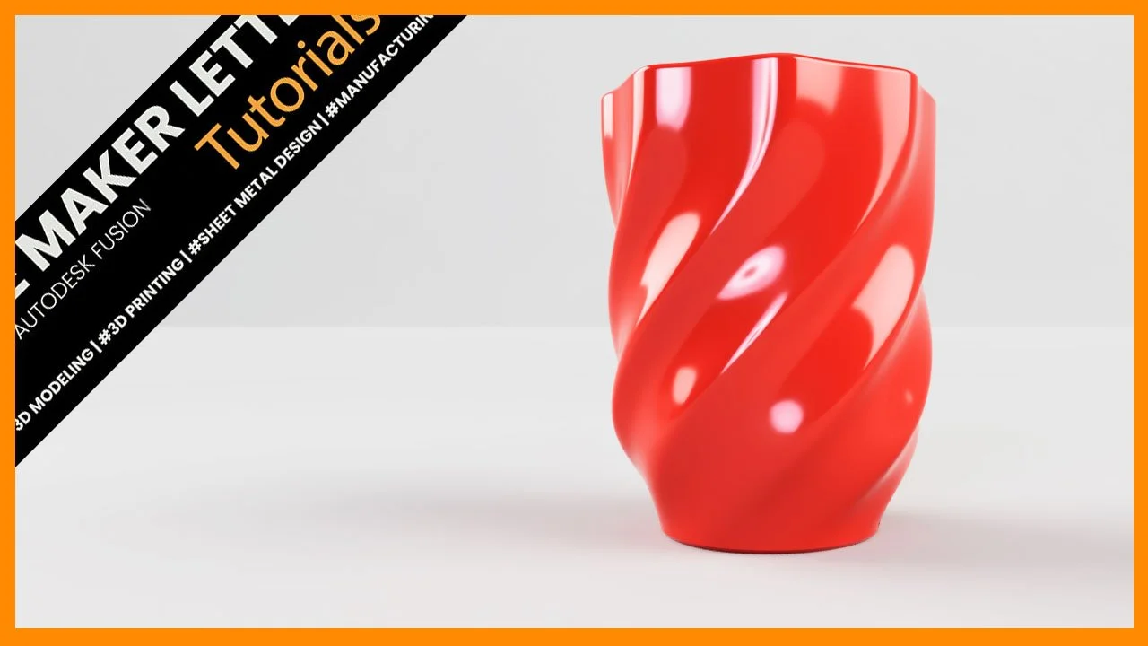 Mastering Form Modeling: Creating a Twisted Vase in Autodesk Fusion (formerly Fusion 360)