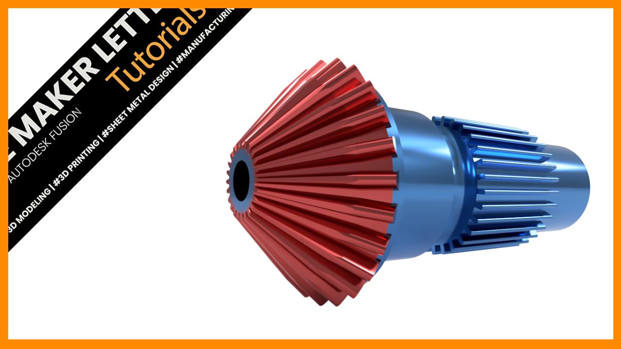 Speed Modeling a Straight Bevel Gear in Fusion Using the SpurGear Add-In