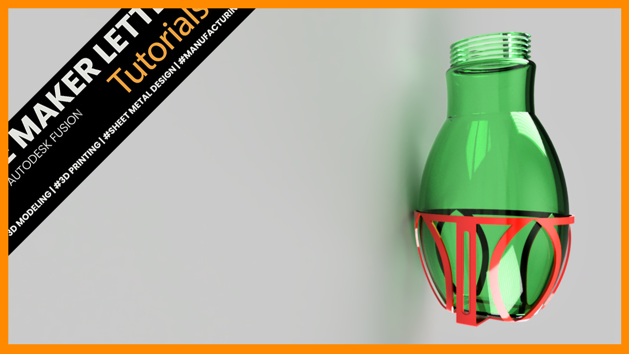 The Smart Way to Design a Custom Bottle Holder in Fusion