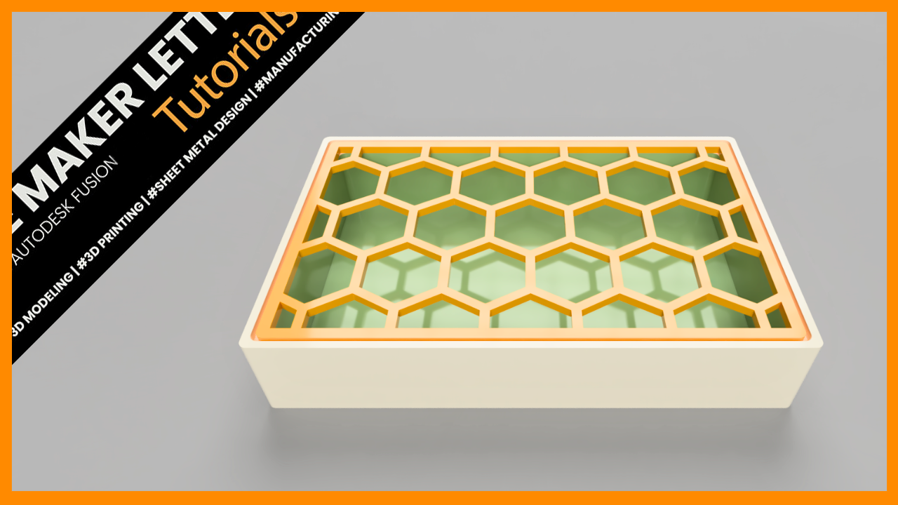 How to Design a 3D-Printable Soap Holder with a Honeycomb Lid in Fusion