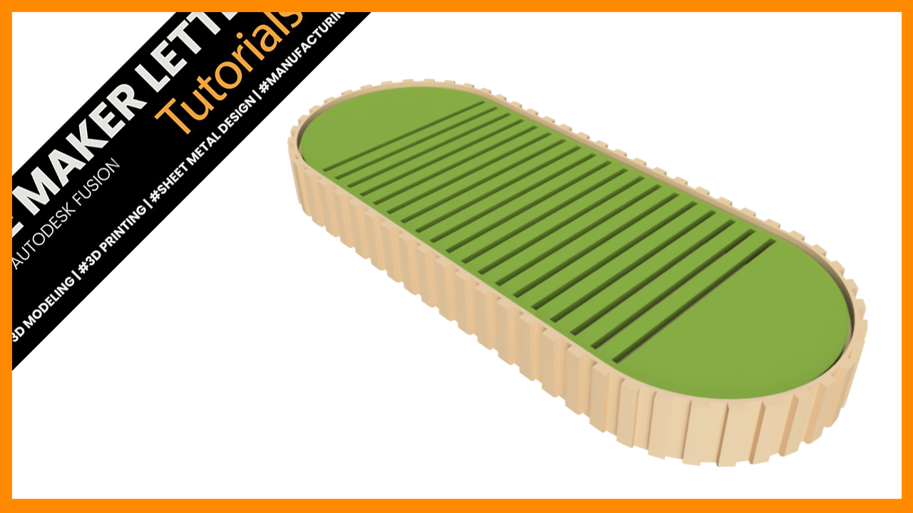 Fusion Tutorial: Soap Holder Design with Pattern on Path for 3D Printing