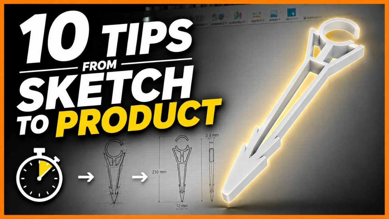 From Sketch to Product: 10 Fusion Tips from a Real 3D Printing Project