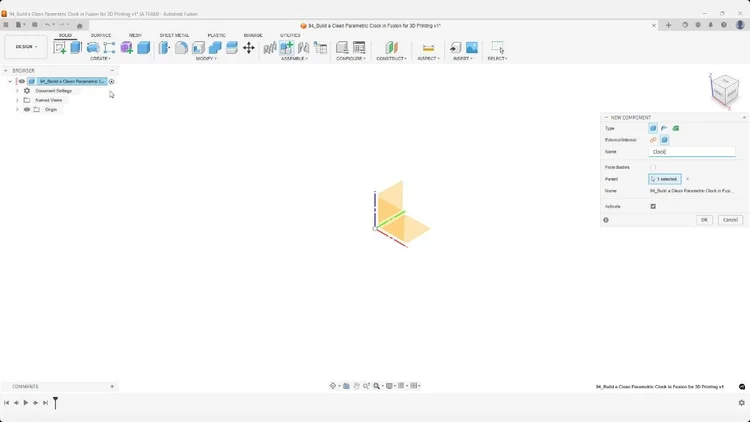 How to Build a Parametric Clock in Fusion for 3D Printing ...