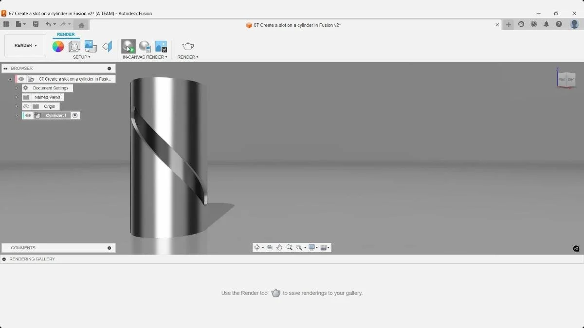 Render scene settings and environment lighting in Fusion