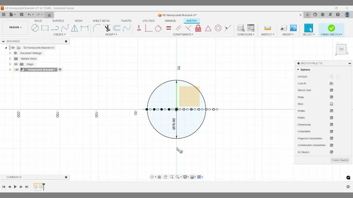 Circular Honeycomb Pattern in Fusion (Pattern Design Tutorial) — The ...