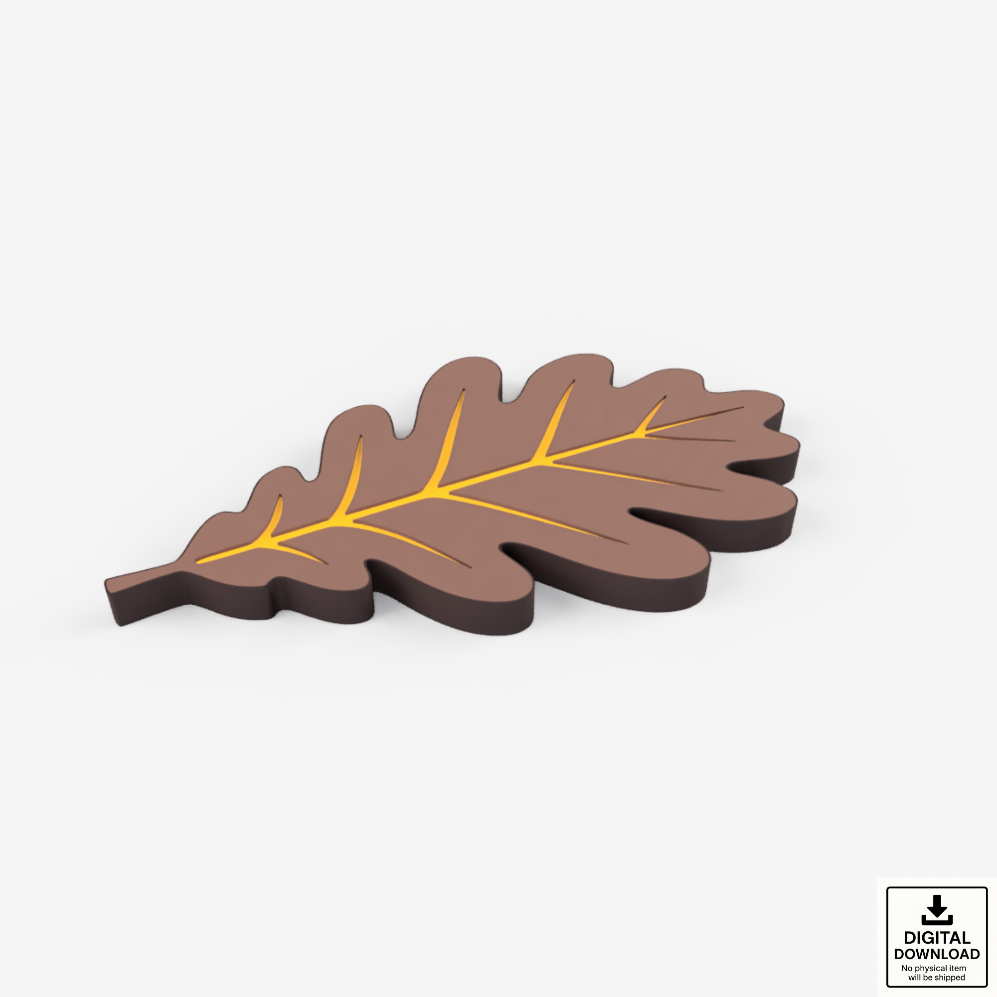 84.2 Oak Leaf Coaster - STL 3MF.png