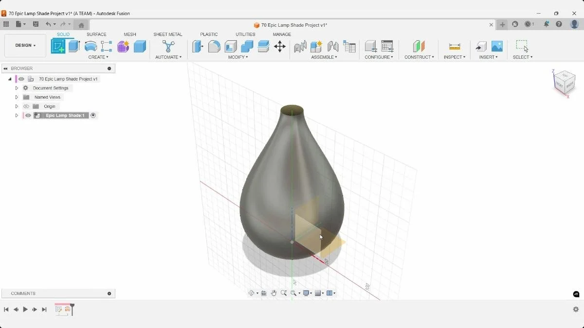 Fusion sketch plane selection for surface modeling