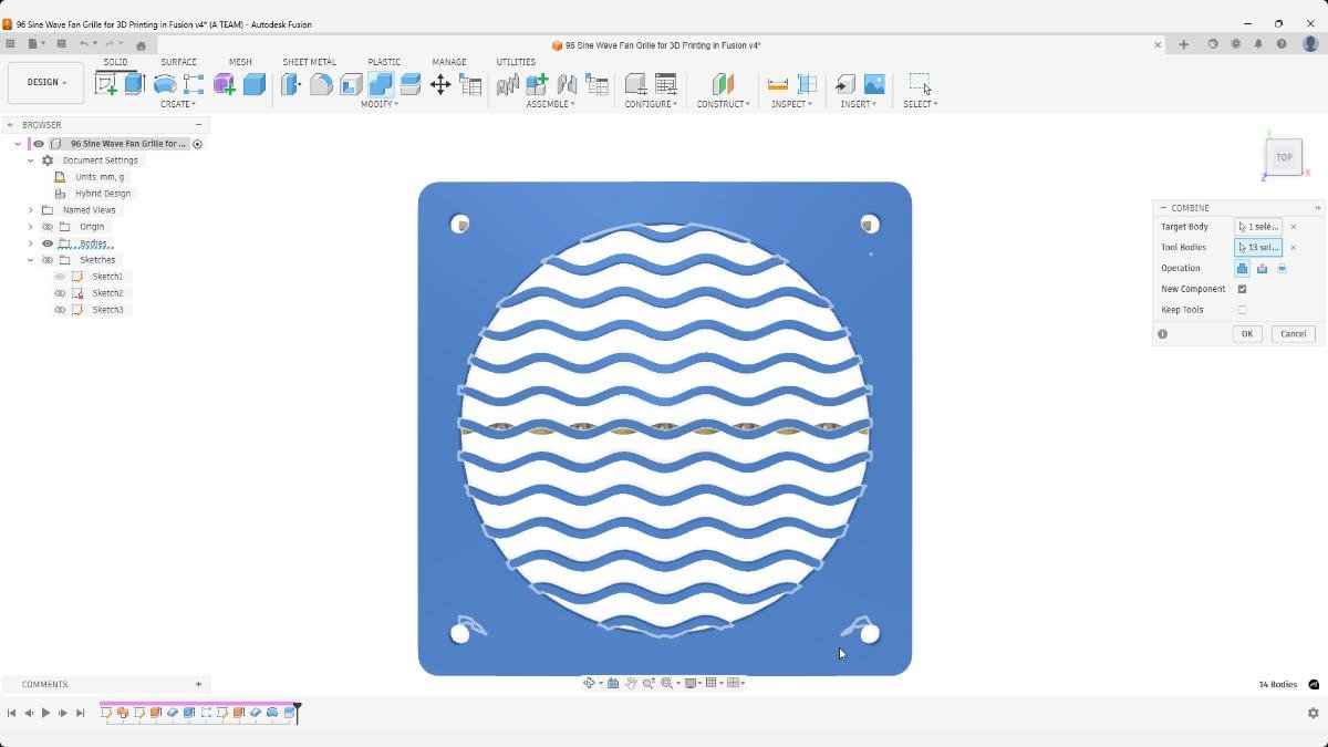 fusion combine final grille geometry model