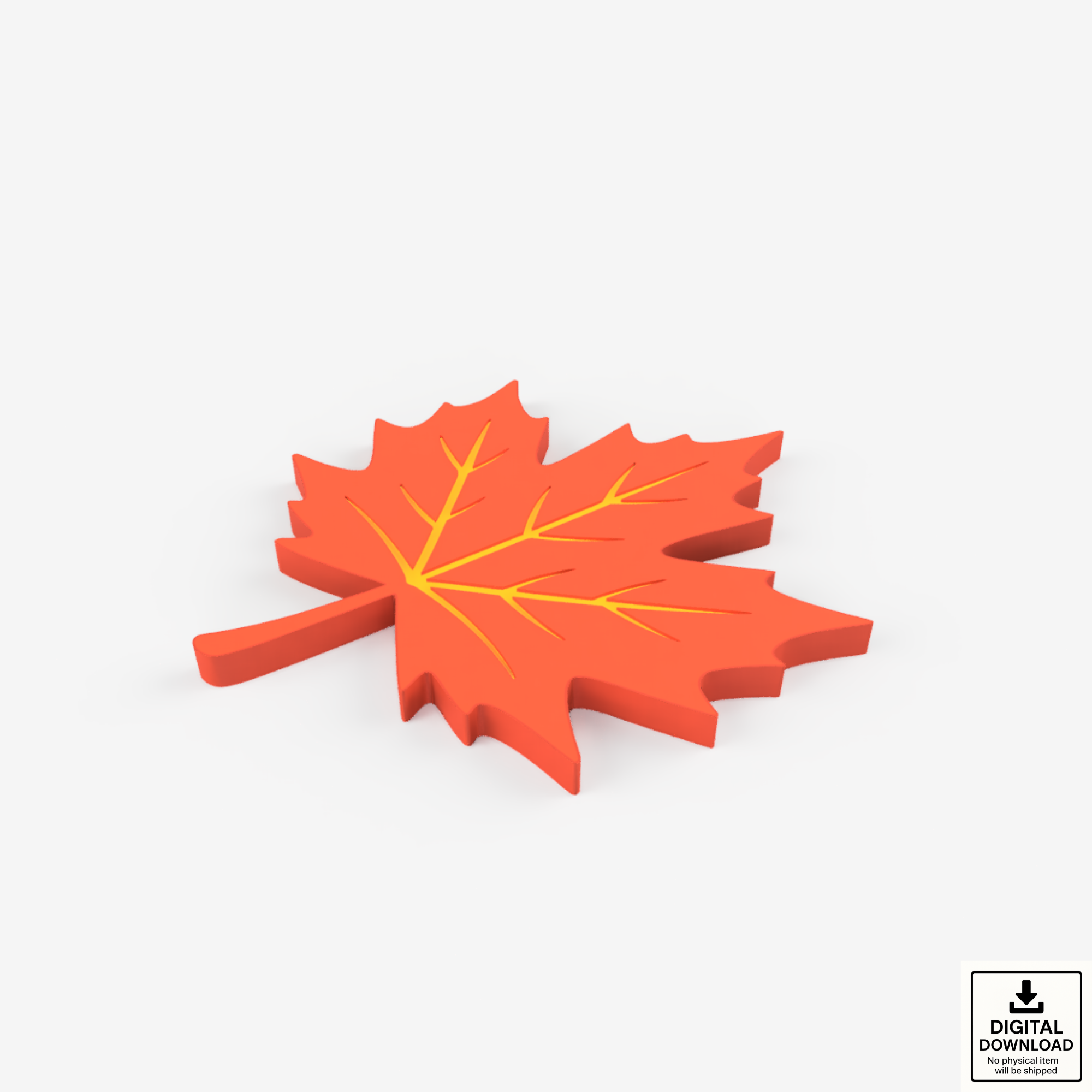 84.4 Maple Leaf Coaster - STL 3MF.png