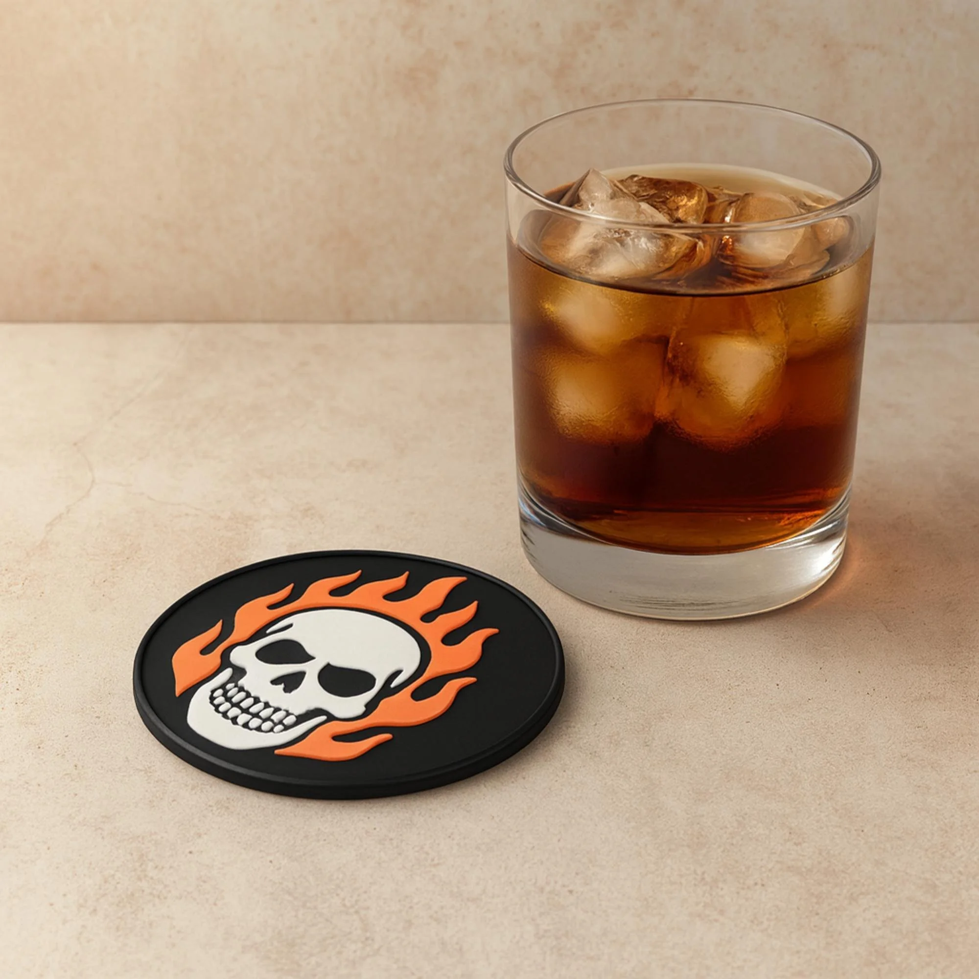 Skull Coaster Collection – Multi-Color 3D Printable Set (STL + 3MF)