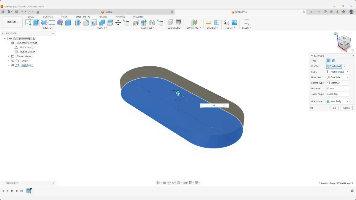 fusion extrude soap holder base solid modeling