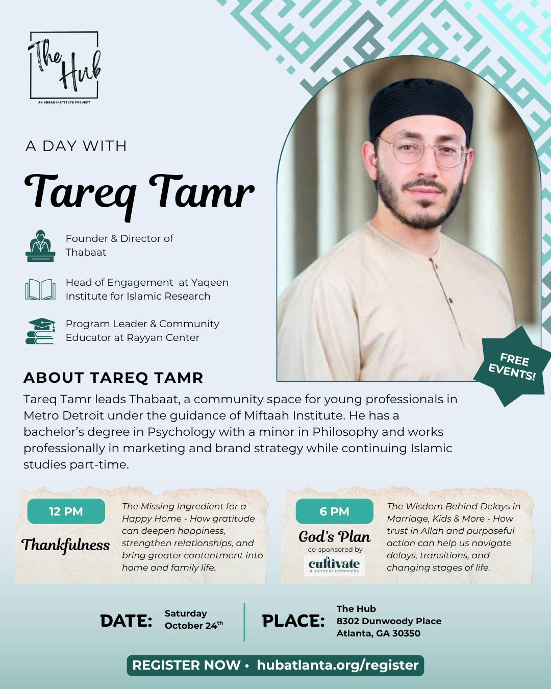 A day with Tareq Tamr