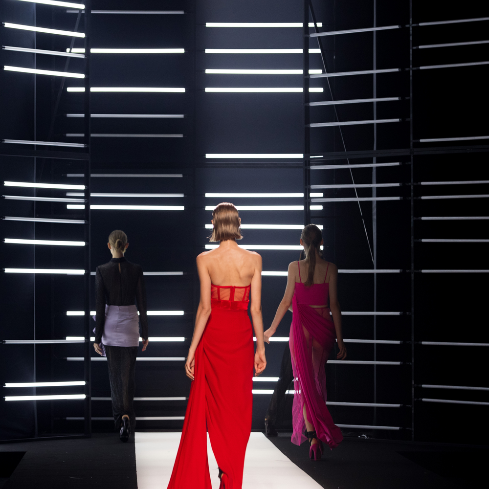 Official STELLA MGMT Runway Division - Live fashion show catwalk event featuring agency talent. High-end designer showcase in Melbourne. Professional runway booking services by Navun Pty Ltd