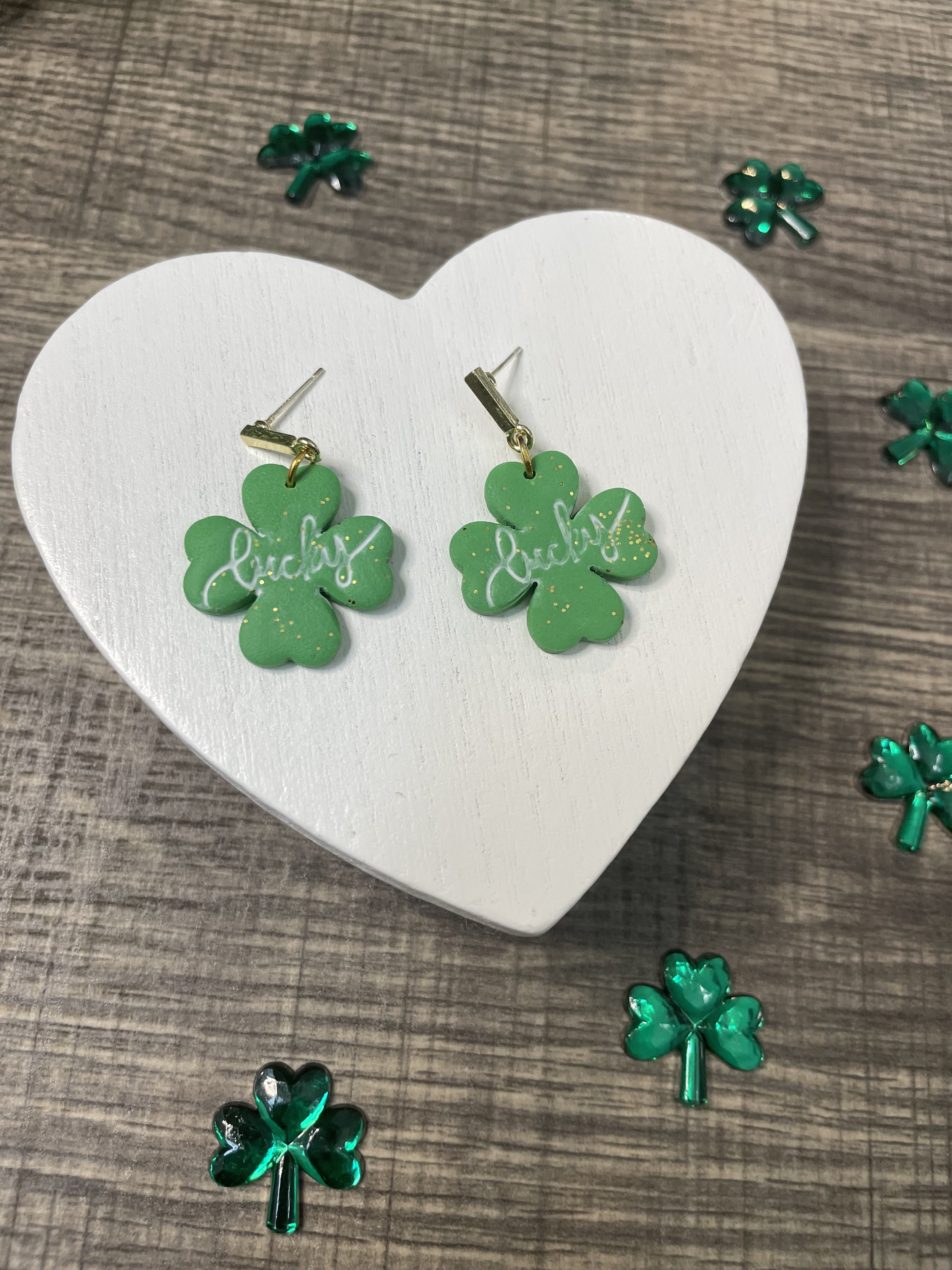 Lucky Clover Dangle Earrings