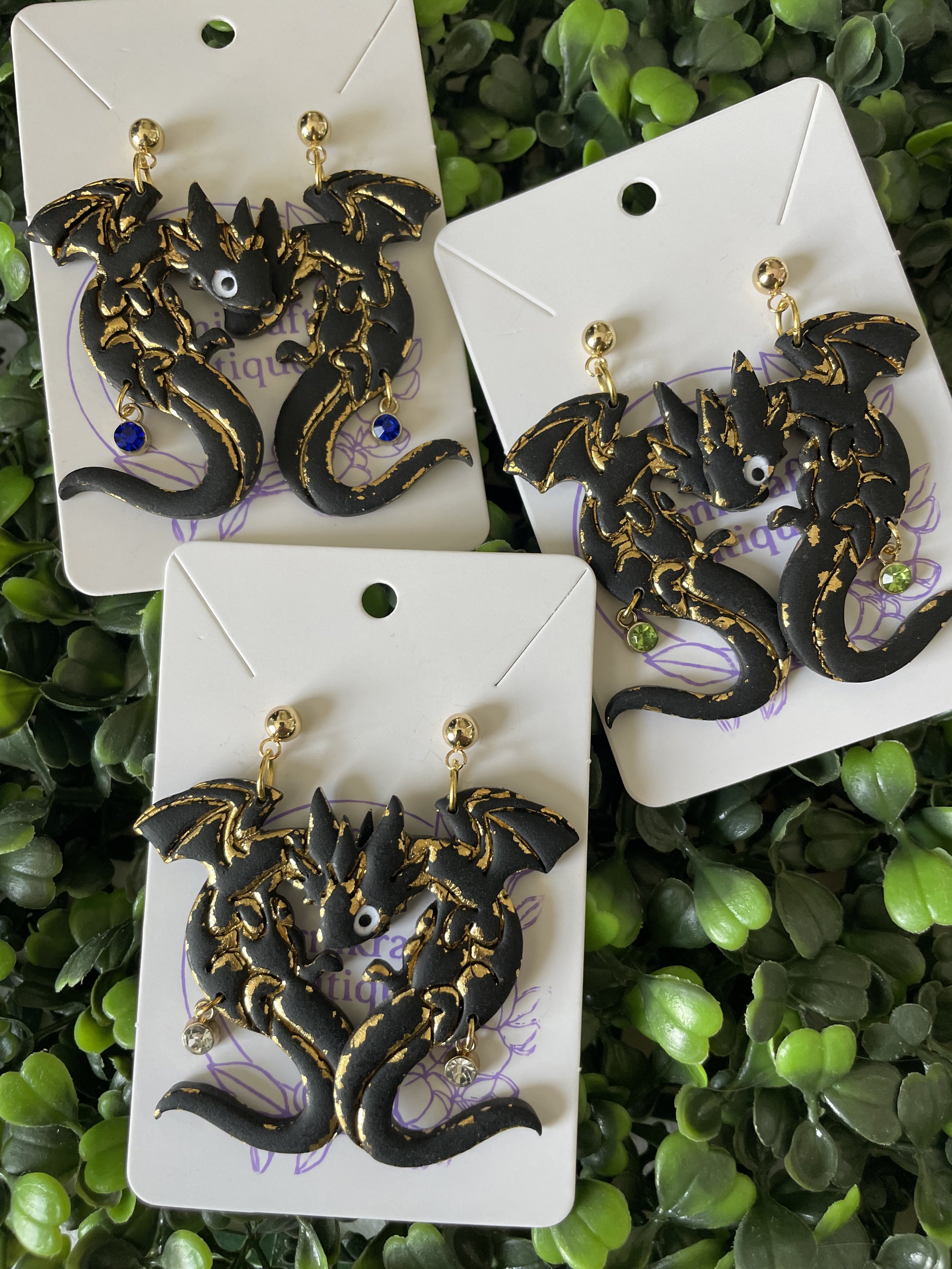 Dragon's Embrace - Dangle Earrings