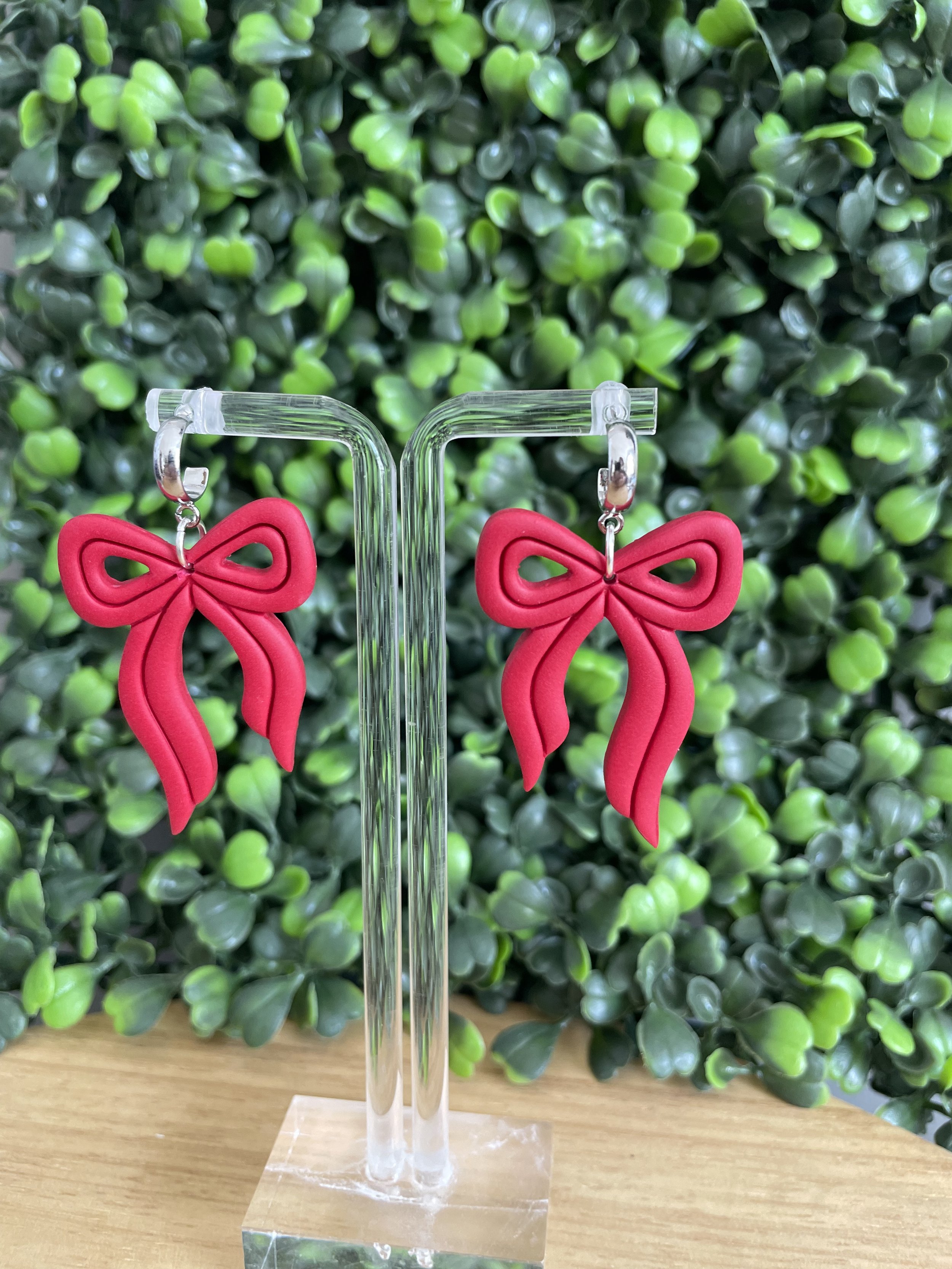Fancy Bow Dangle Earrings