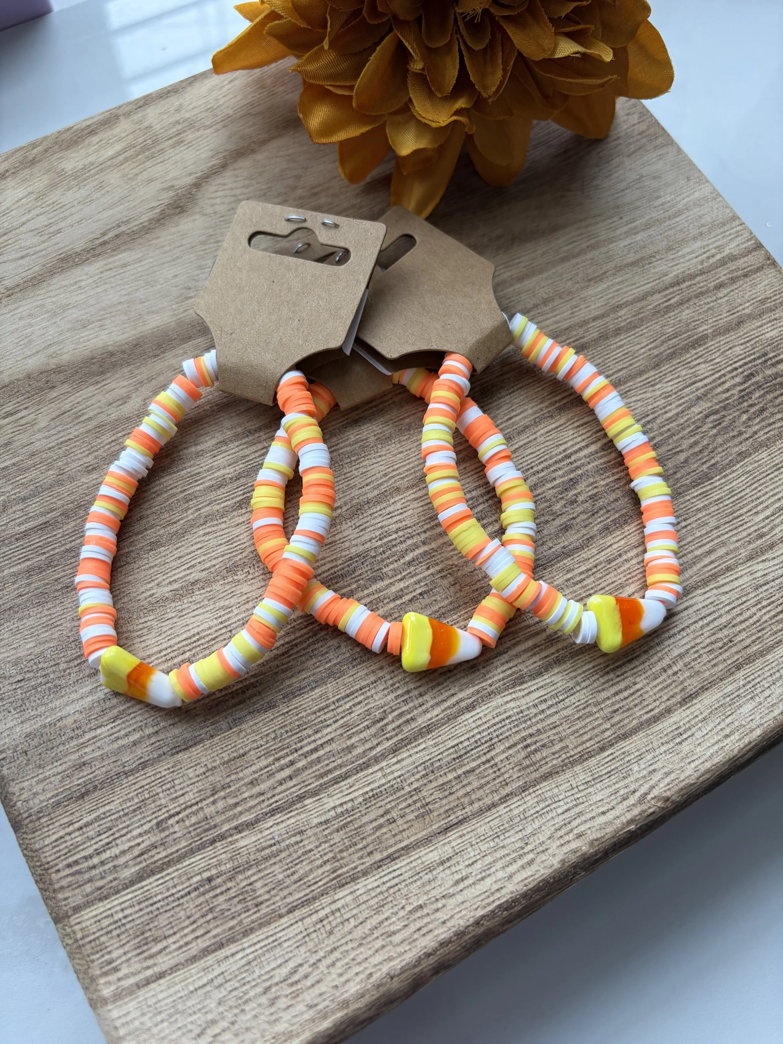 Candy Corn Charm Bracelet