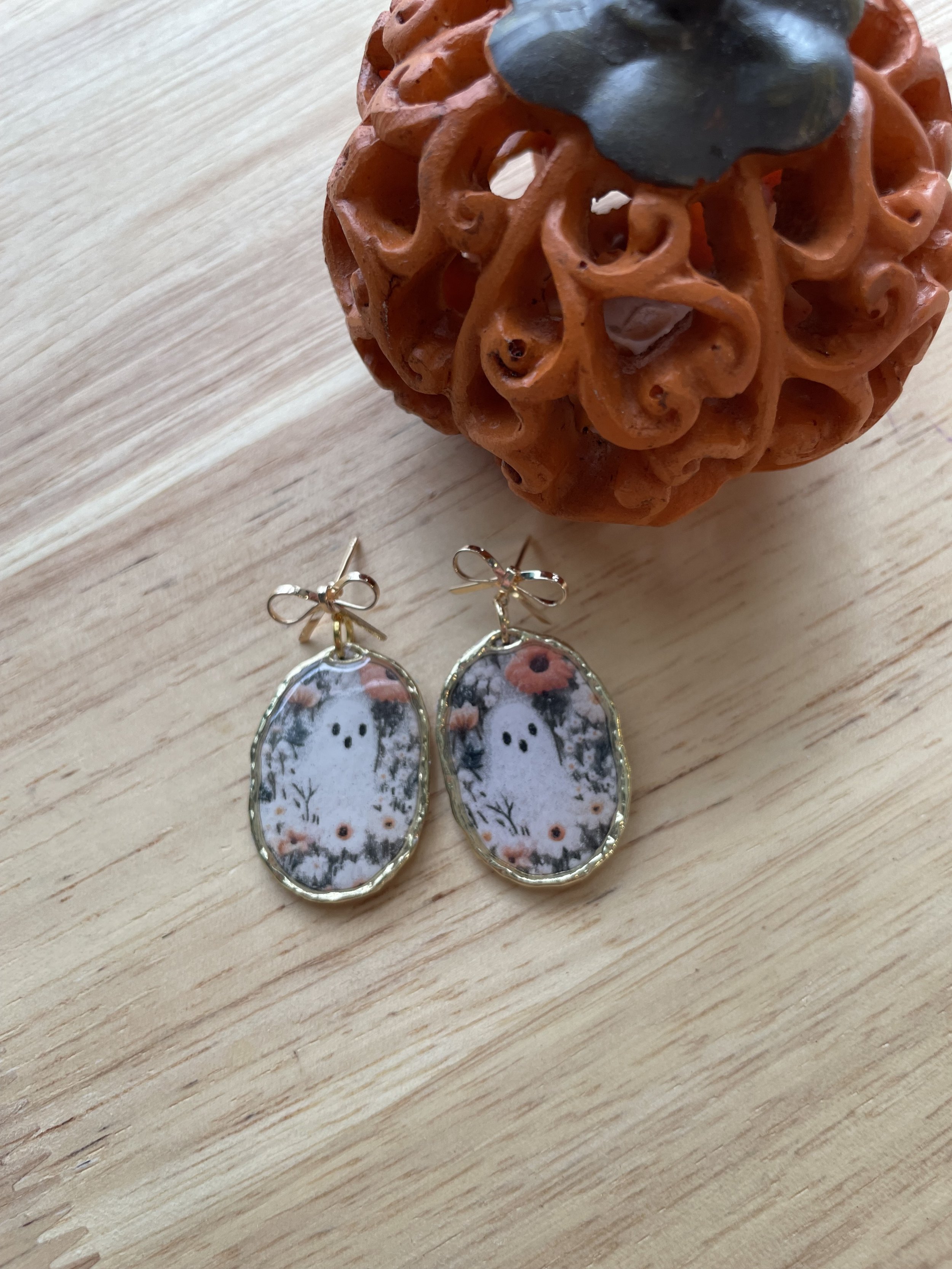 Framed Ghost Earrings
