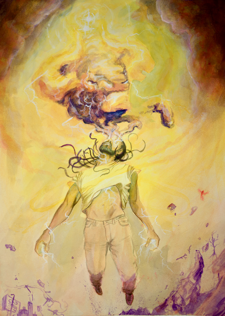 Bisnote
Watercolor on paper
9 x 17 inches
2025