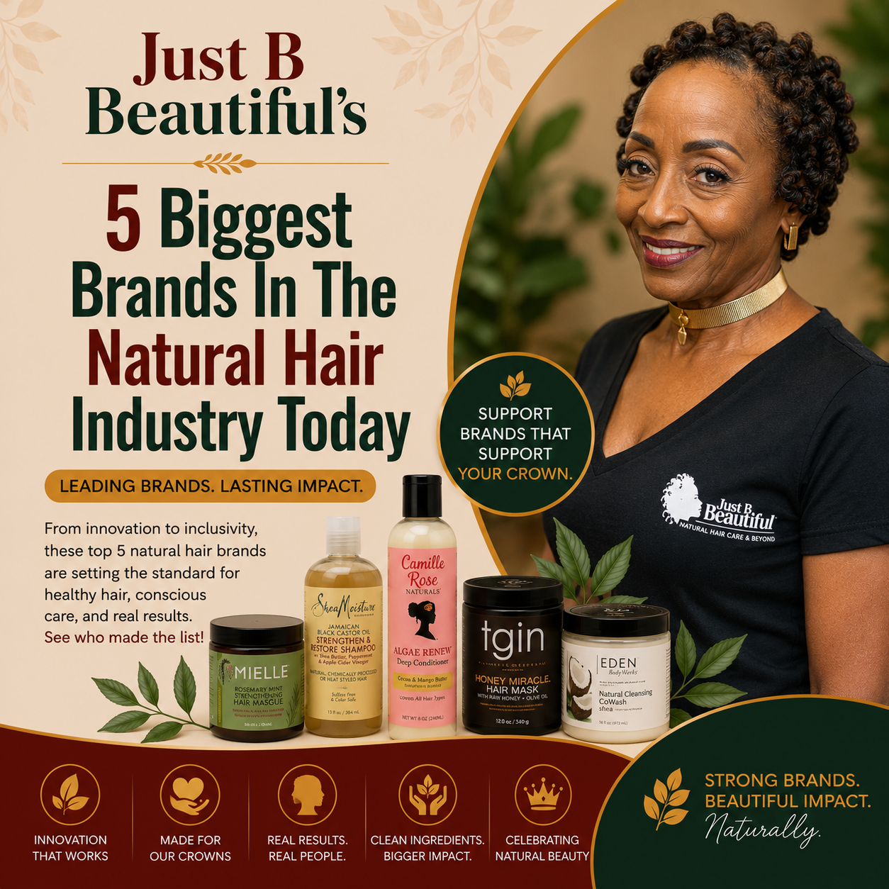 5 Biggest Brands In The Natural Hair Industry Today