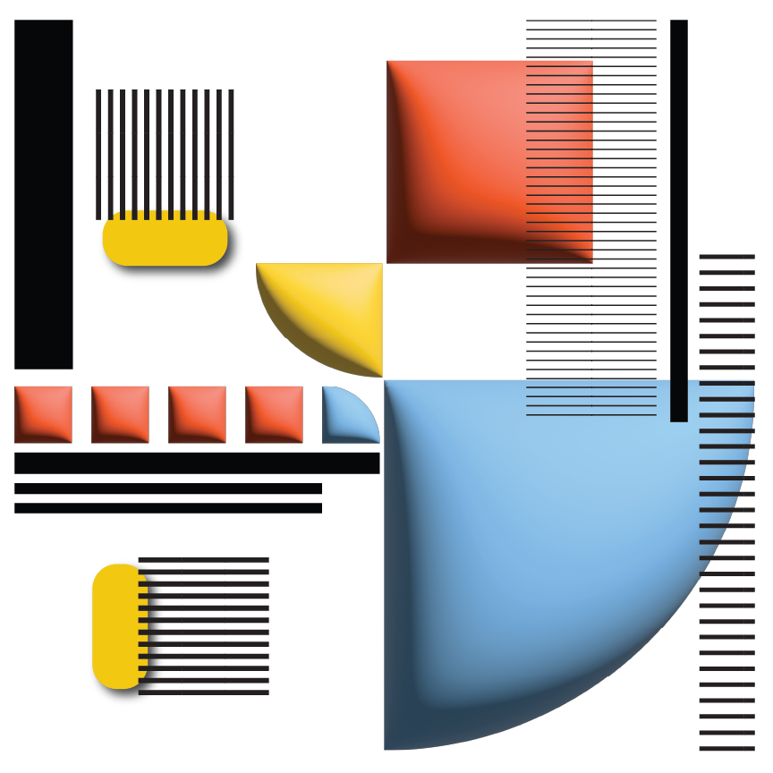 Vivid  Bauhaus Geometric