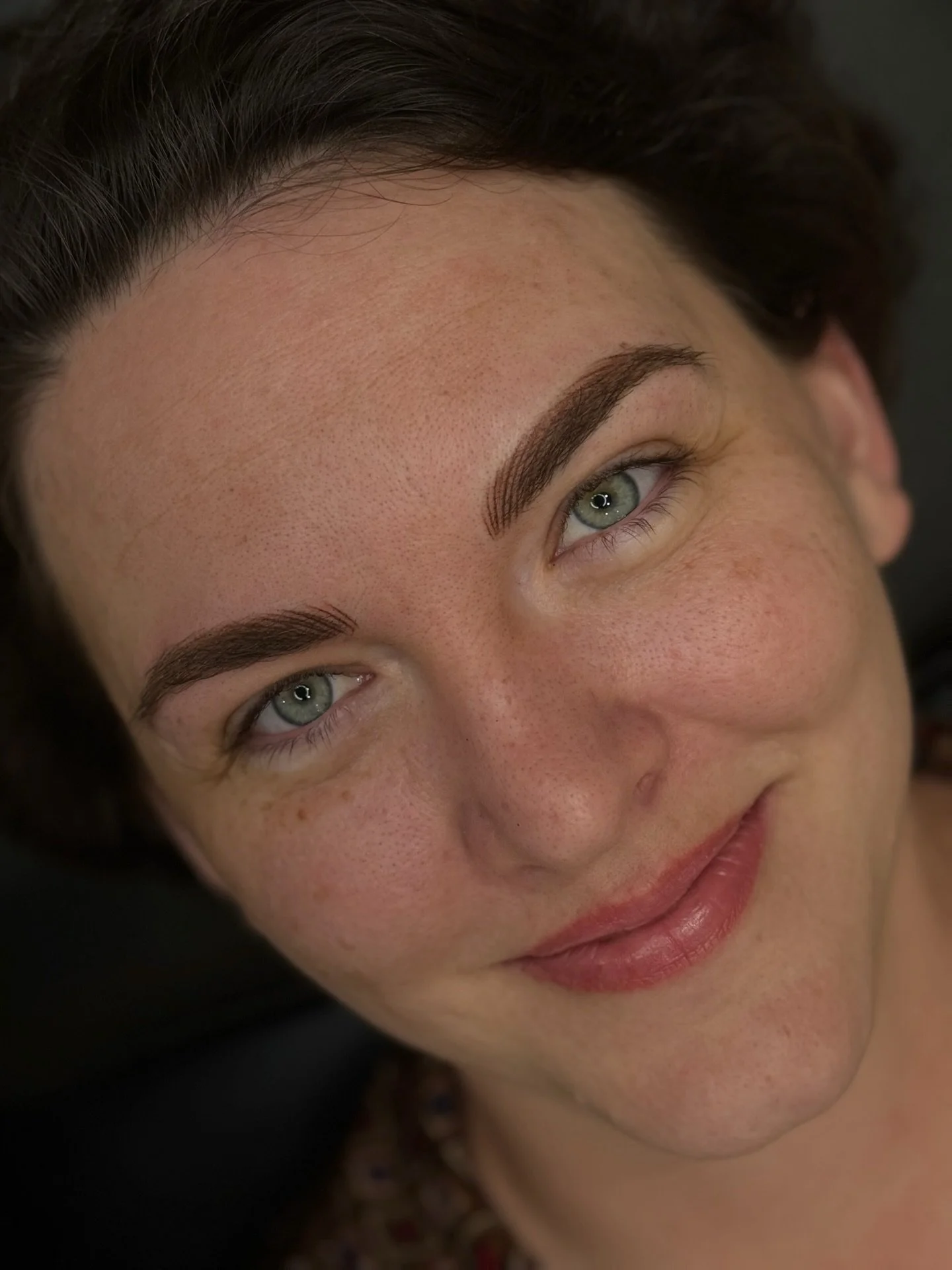 These lips are healed&hellip; these brows are fresh ❤️

Re-do after laser removal of old microblading. She&rsquo;s a hairstroke enthusiast, so removal was a needed option before we started over.  Nano today + a bit a shading in needed areas where pre