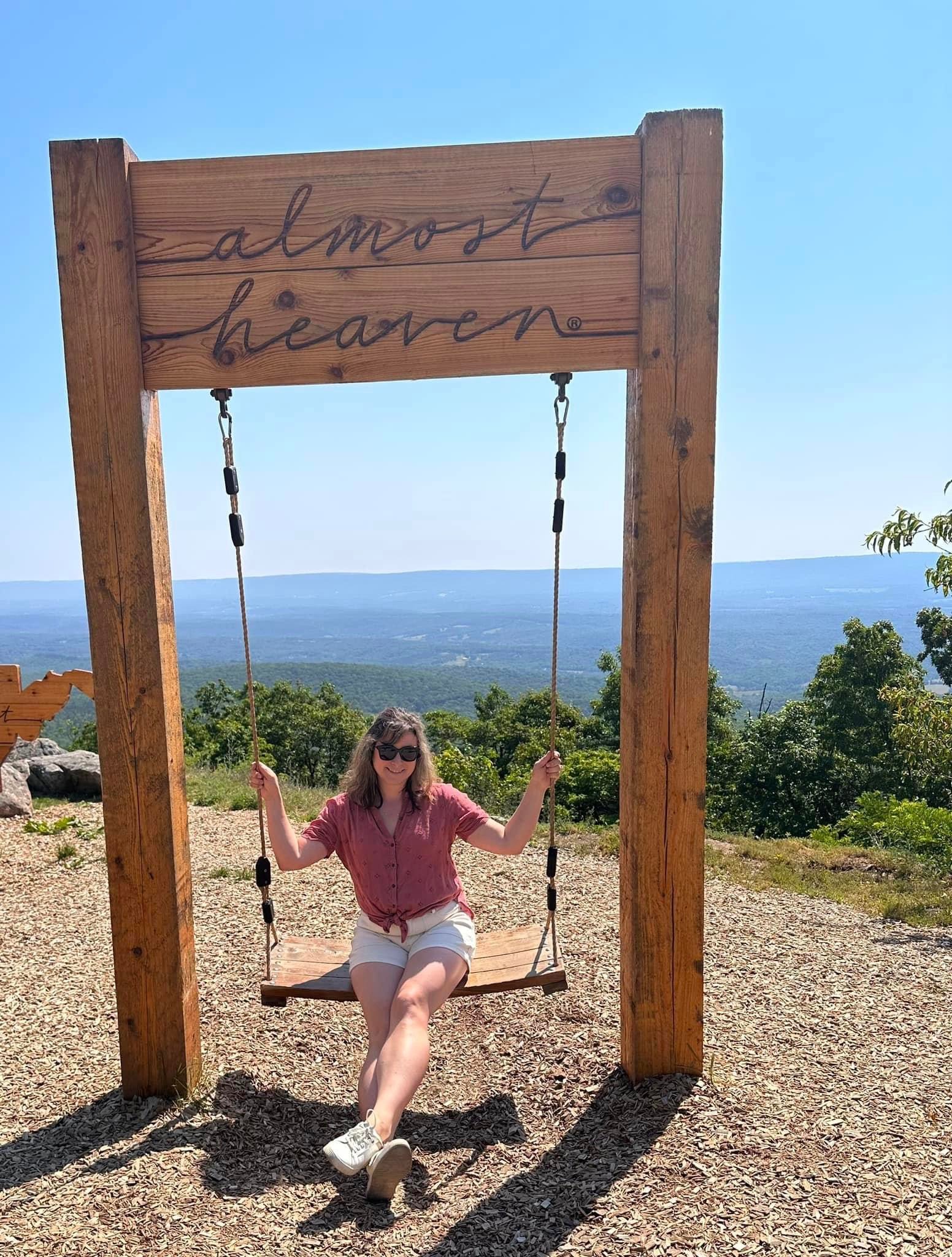 almost heaven swing for instagram photo during best weekend getaway to firefly ridge near DC