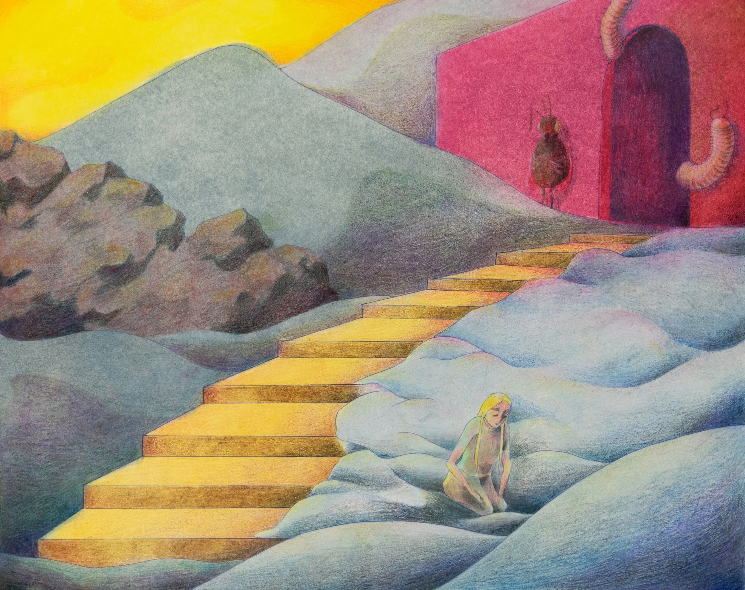 oil & colored pencil, 2024