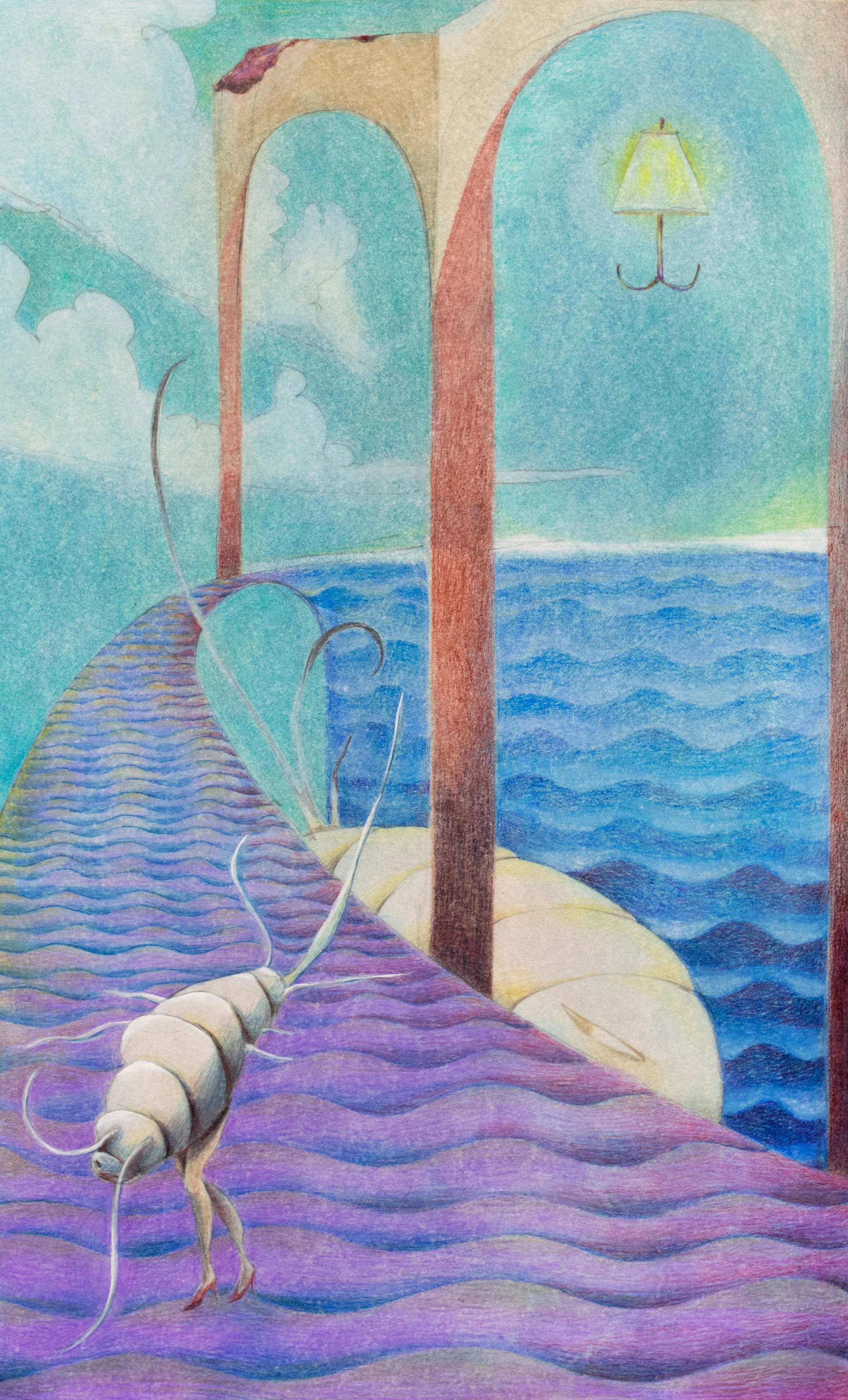 oil & colored pencil, 2024