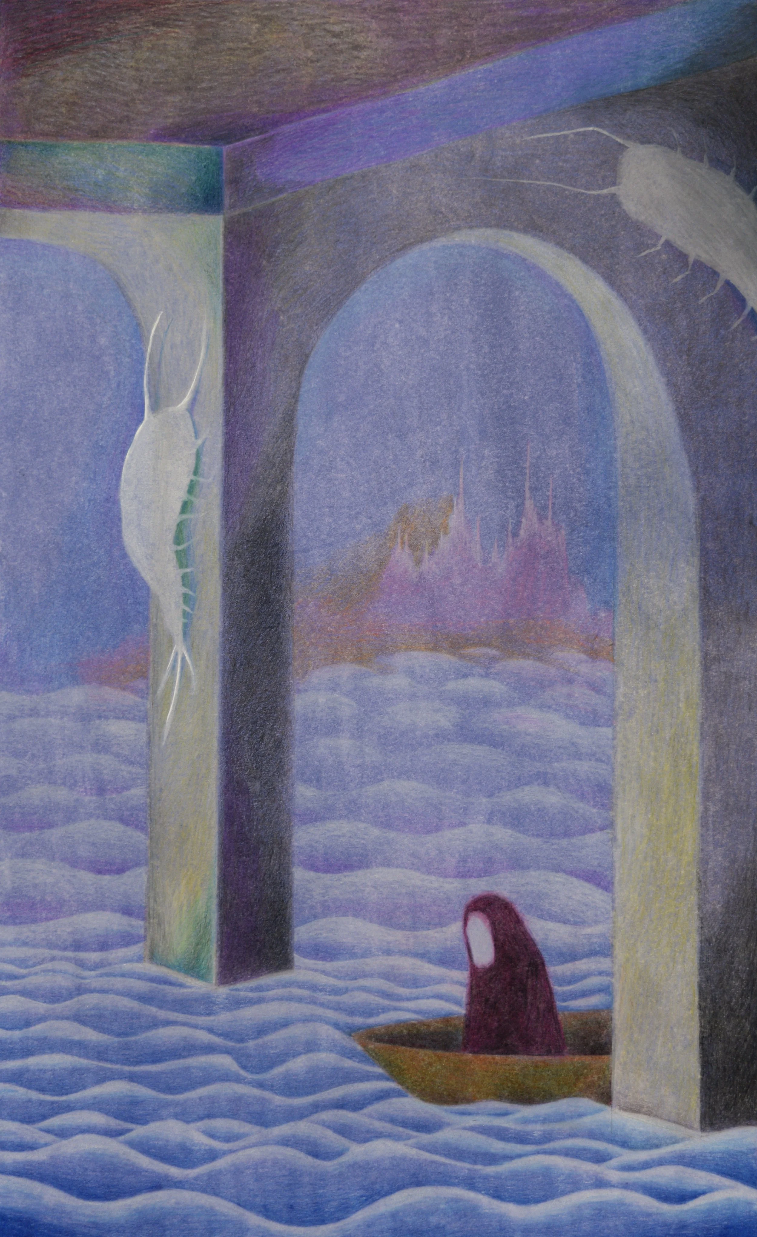oil & colored pencil, 2024