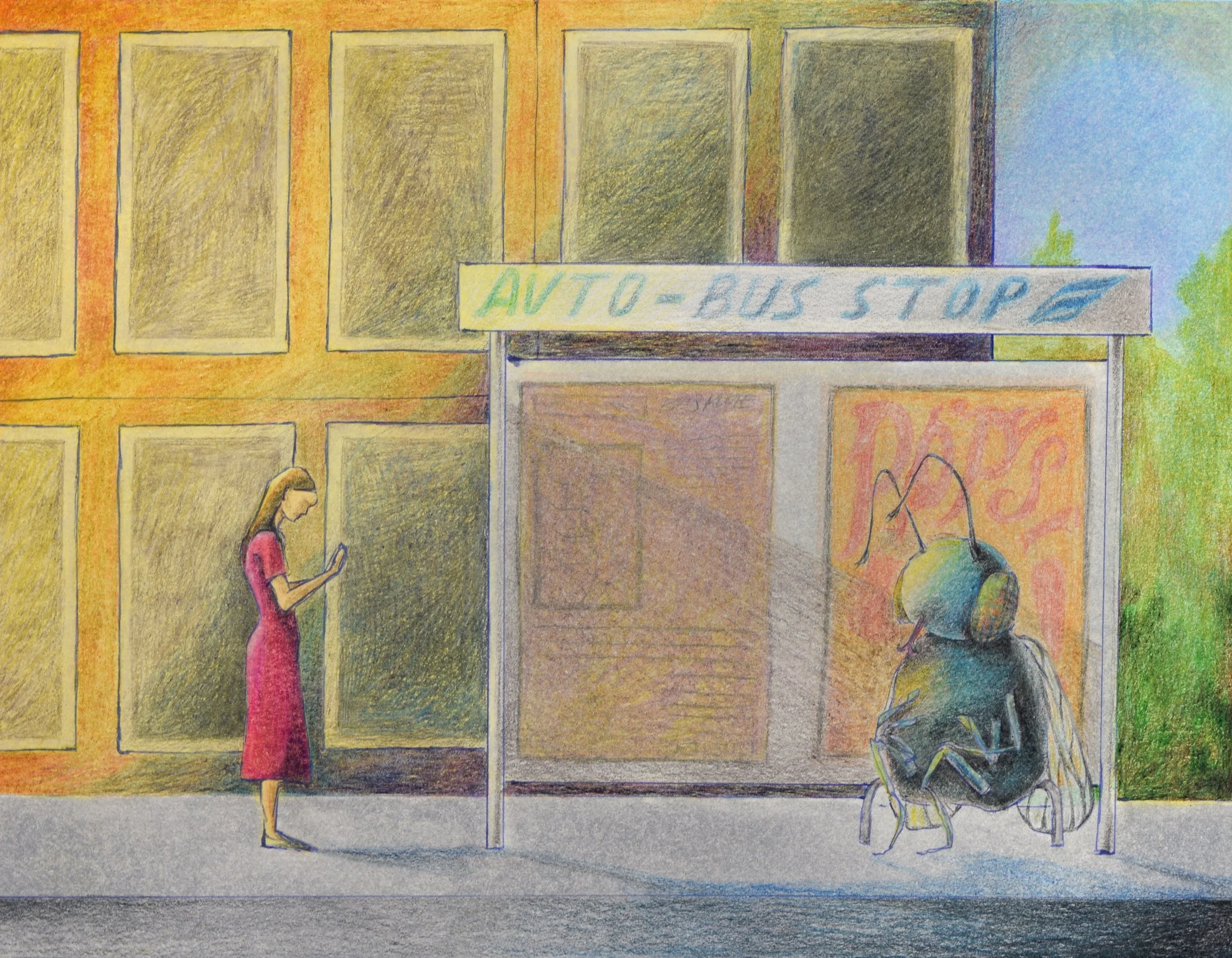 oil & colored pencil, 2023