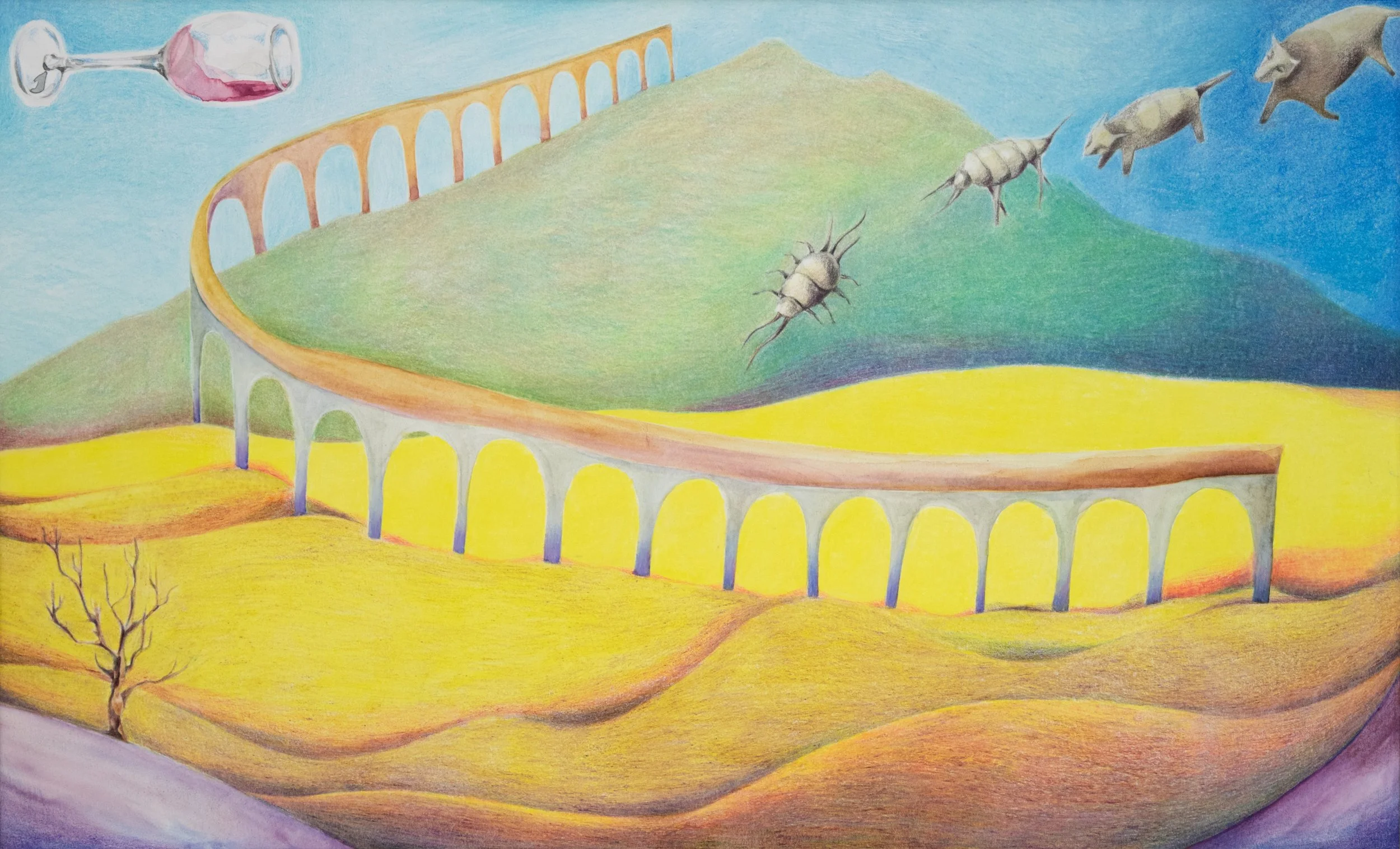colored pencil, 2024