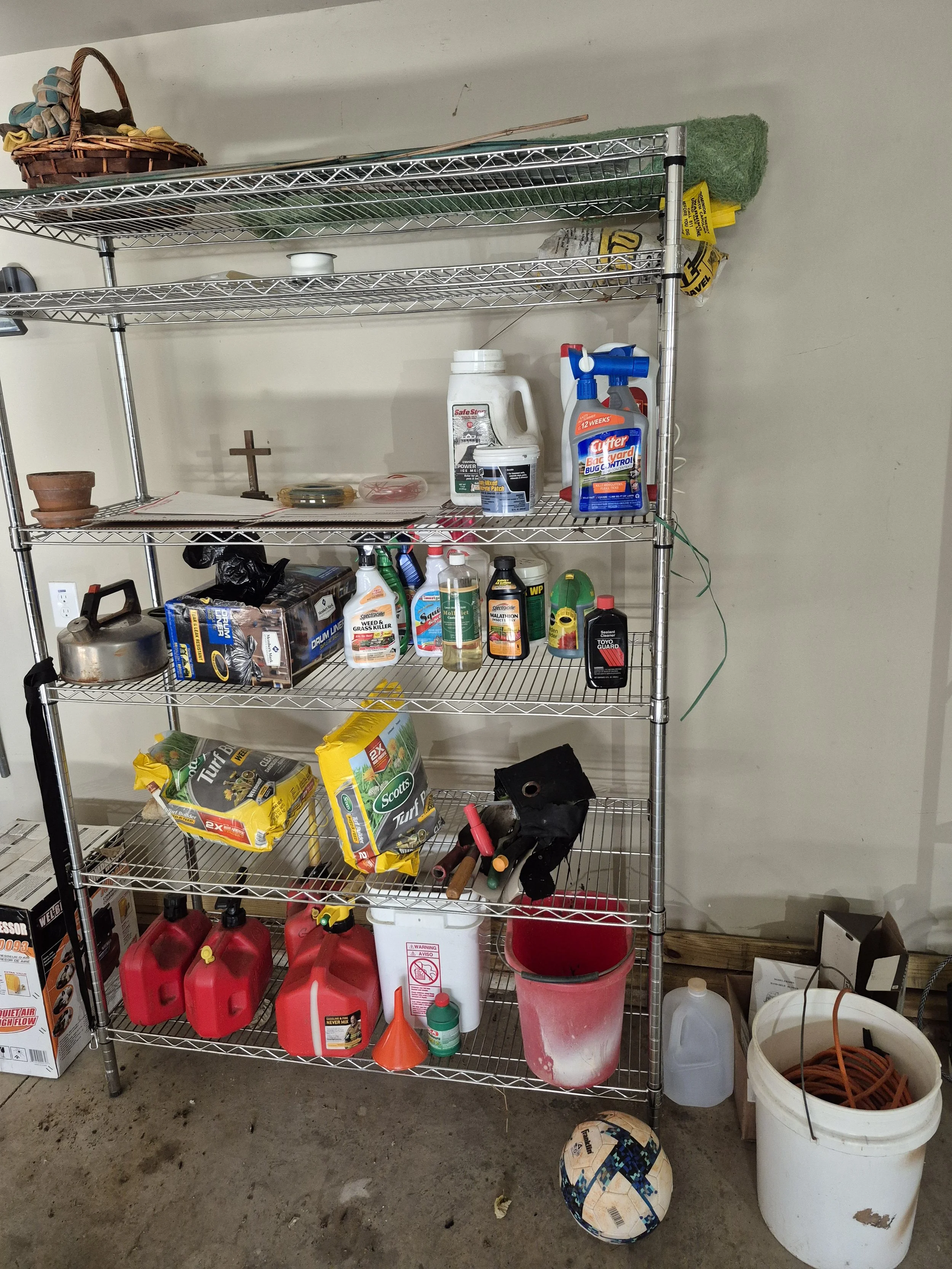Chemicals/Hazardous Waste in a Garage in Asheville NC