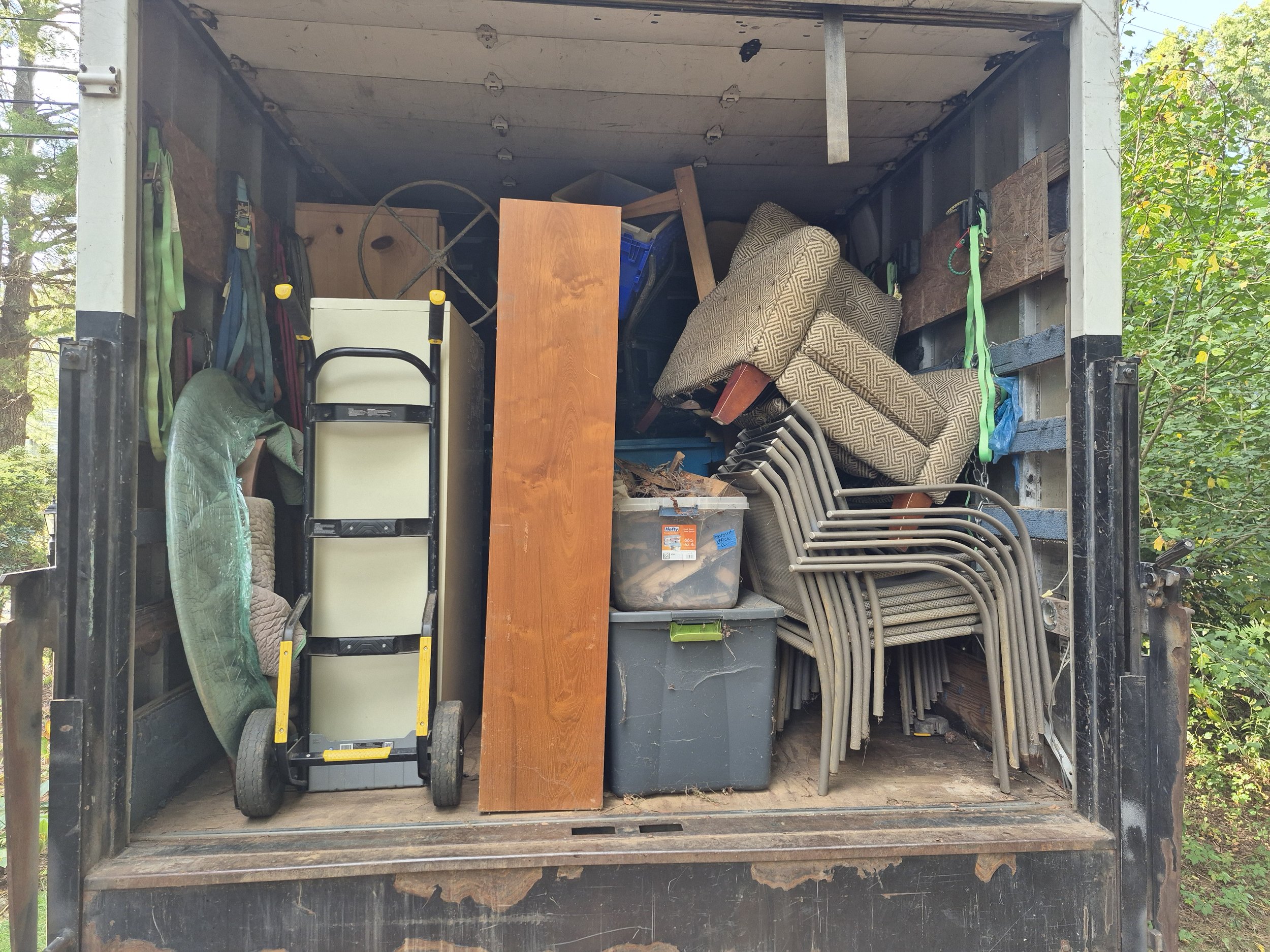 Junk removal experts can fill a truck and keep customer costs low with experience in reducing waste, recycling what we can and reusing as much as possible.