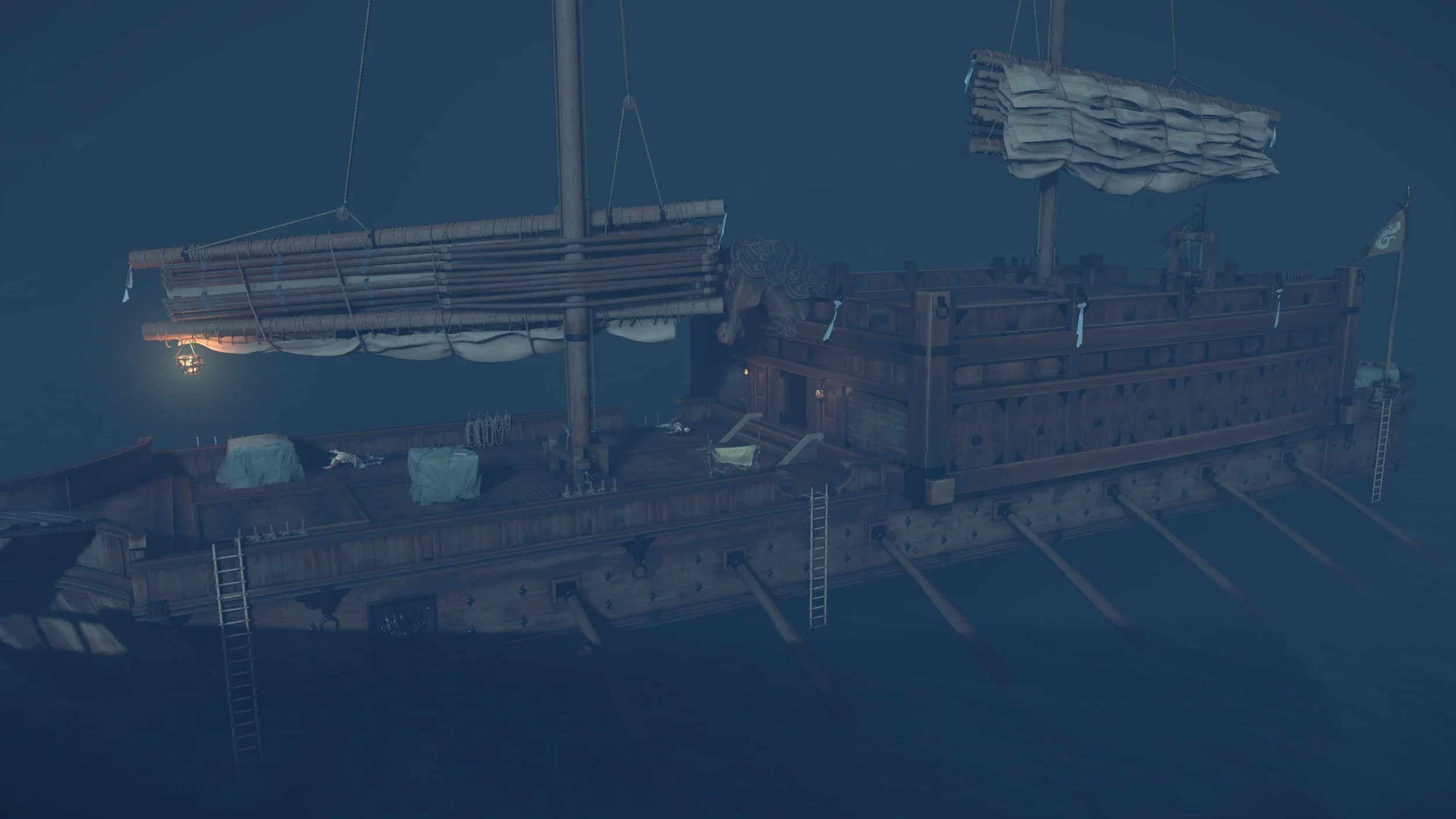 Mongol Ship, Modeling, Textures, and Materials