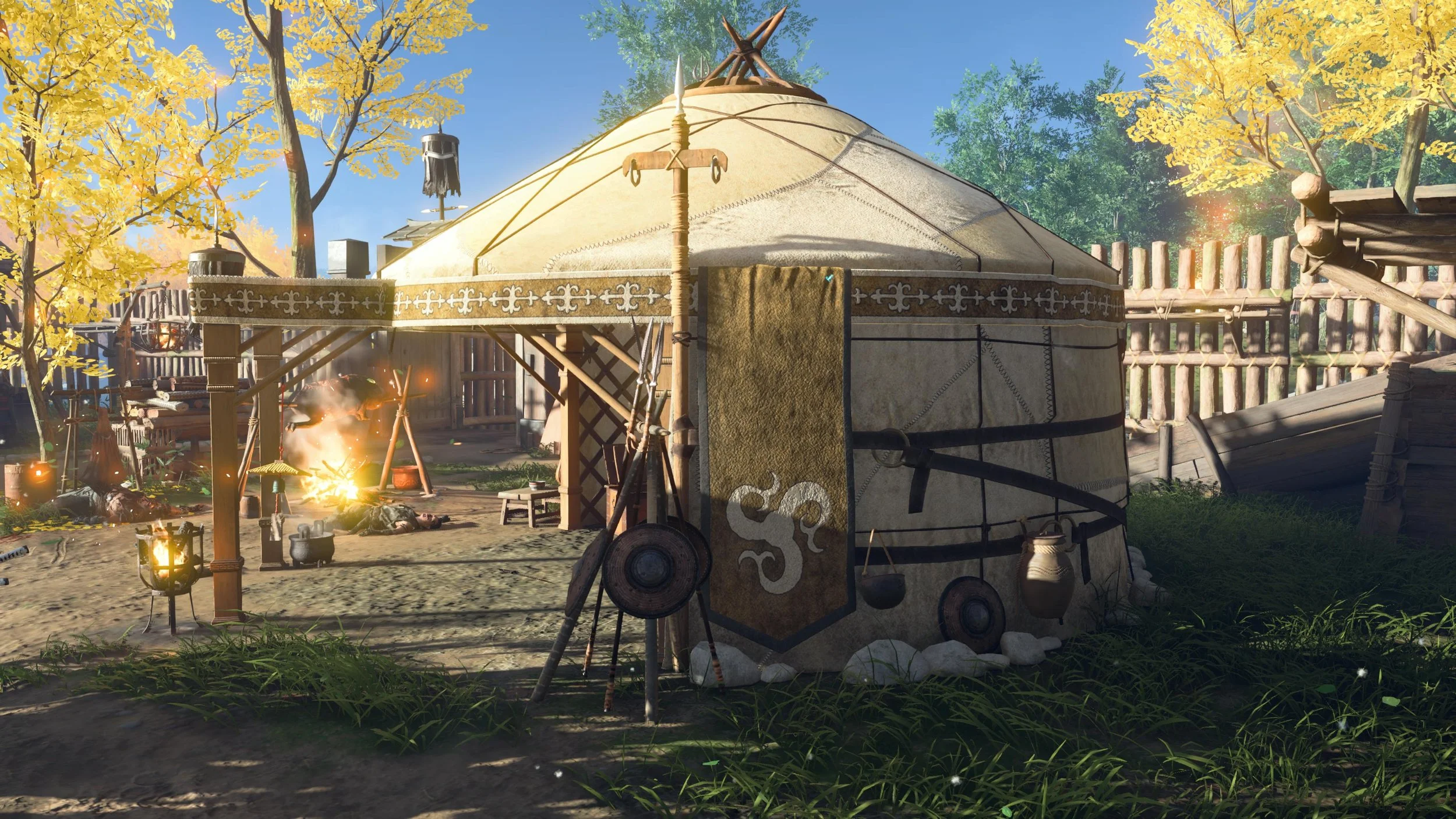 Open Yurt, Modeling, Textures & Materials
