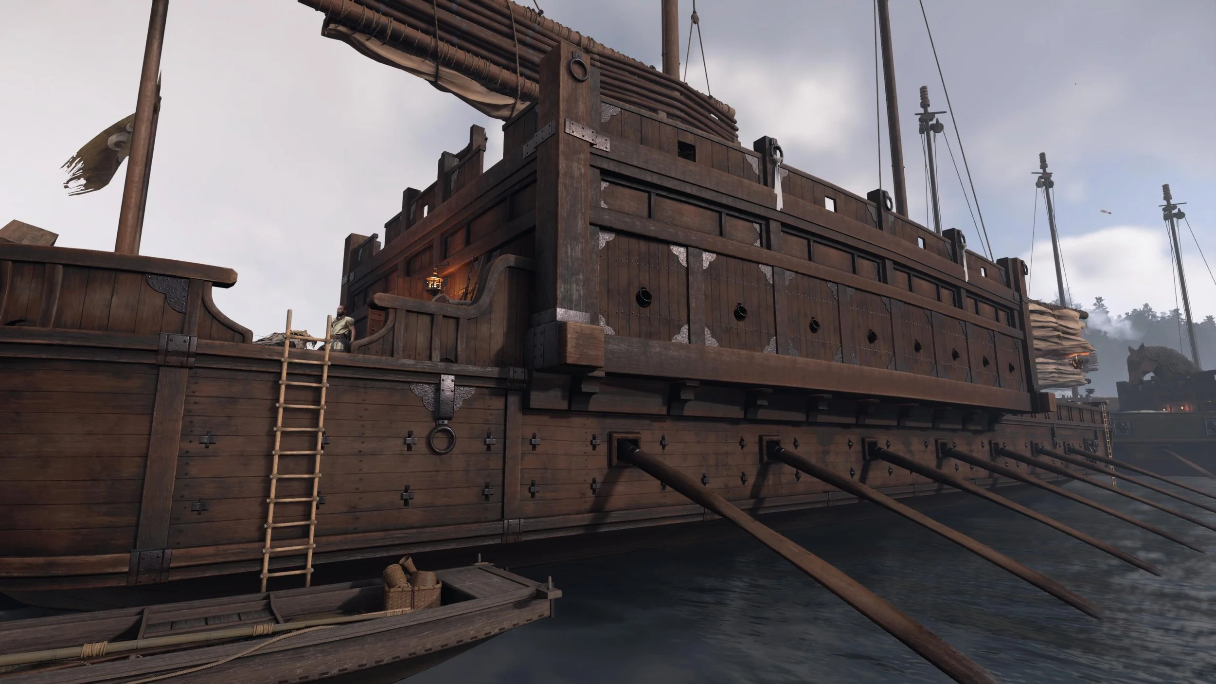 Mongol Ship, Modeling, Textures, and Materials