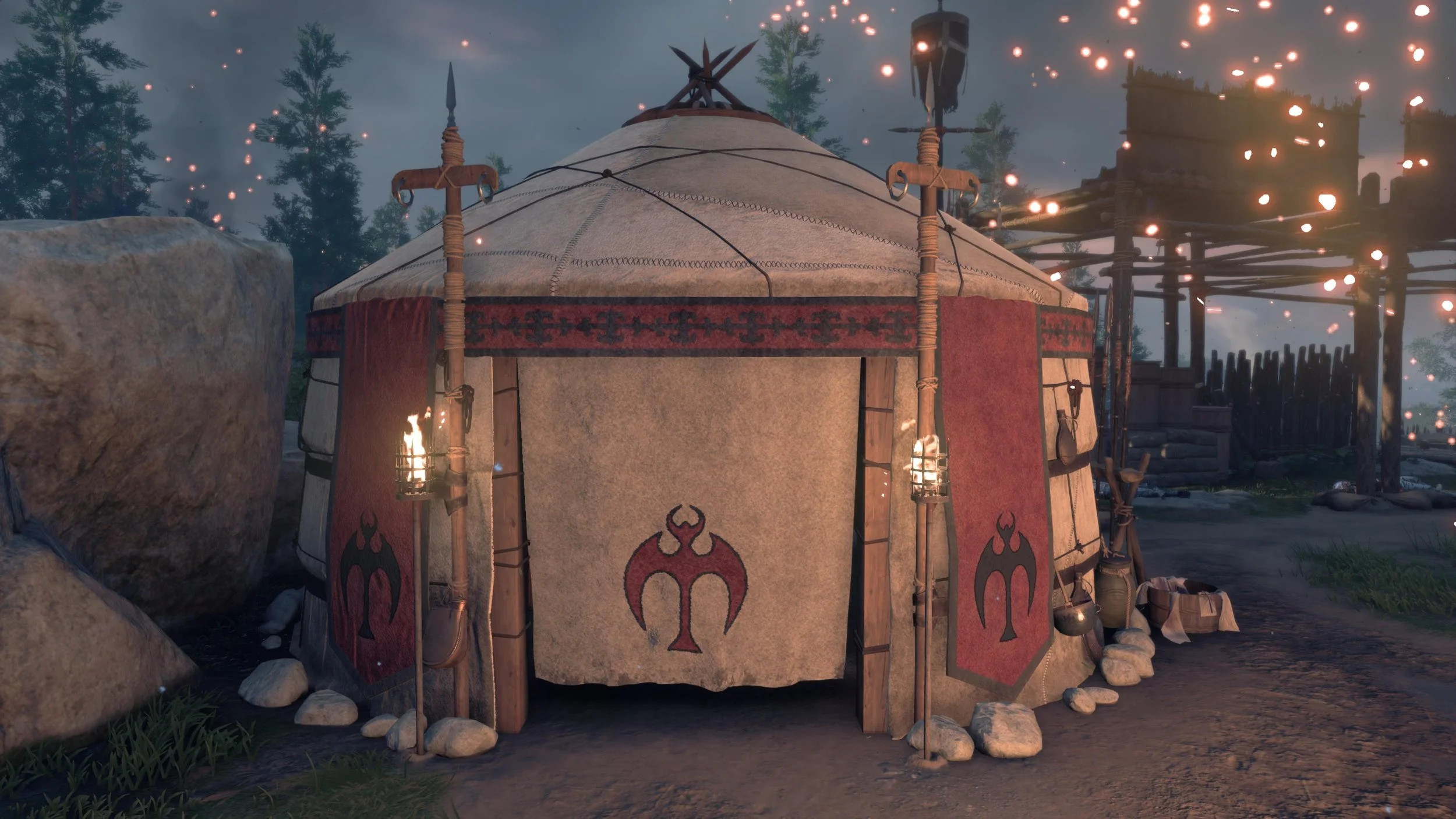 Small Yurt, Modeling, Textures & Materials