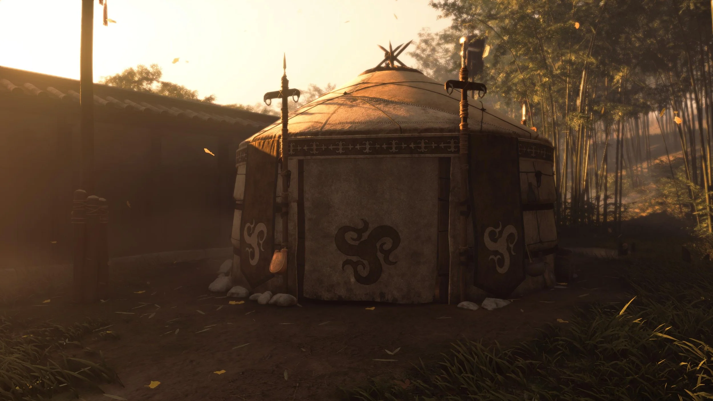 Small Yurt, Modeling, Textures & Materials