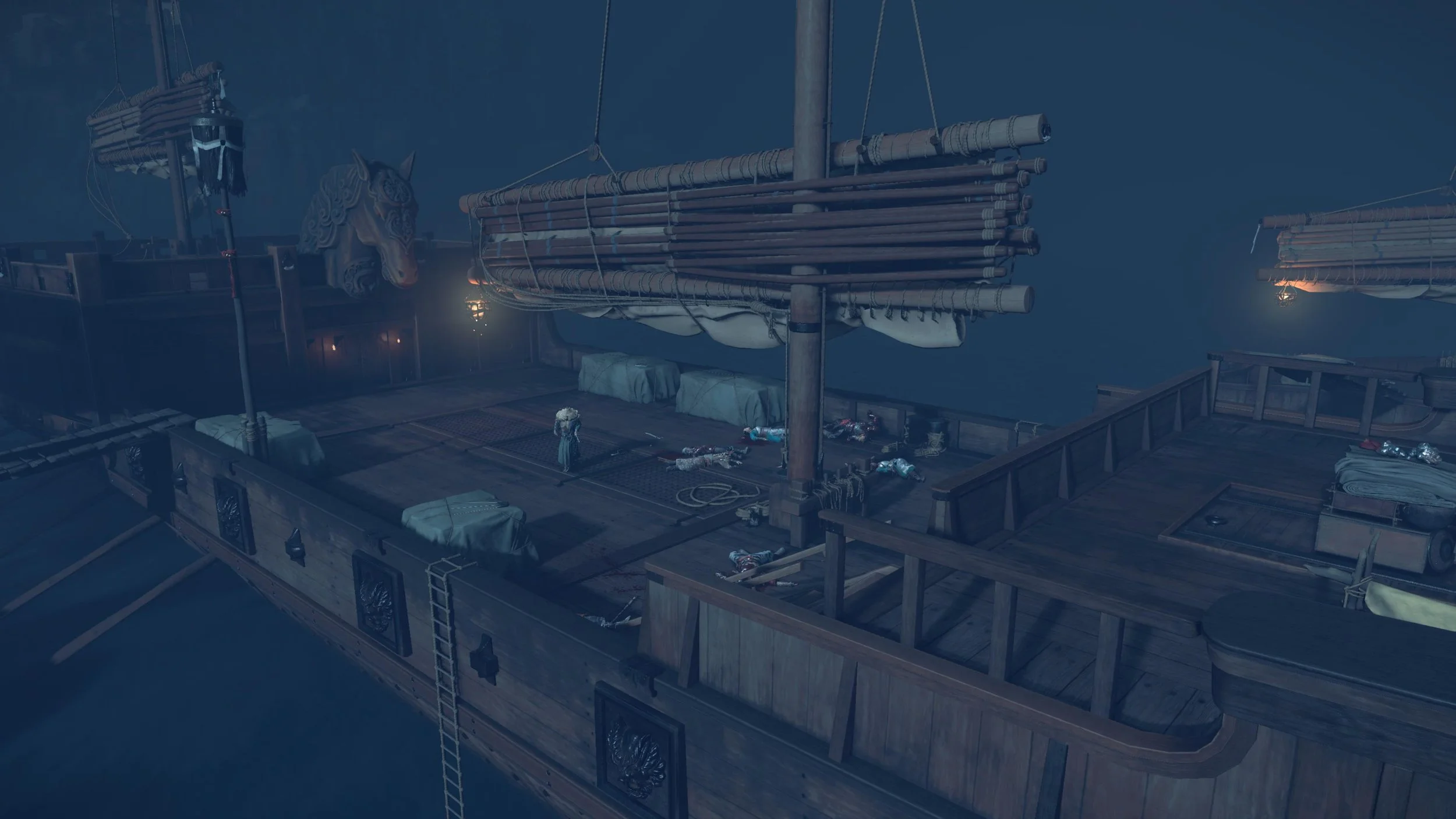 Mongol Ship, Modeling, Textures, and Materials