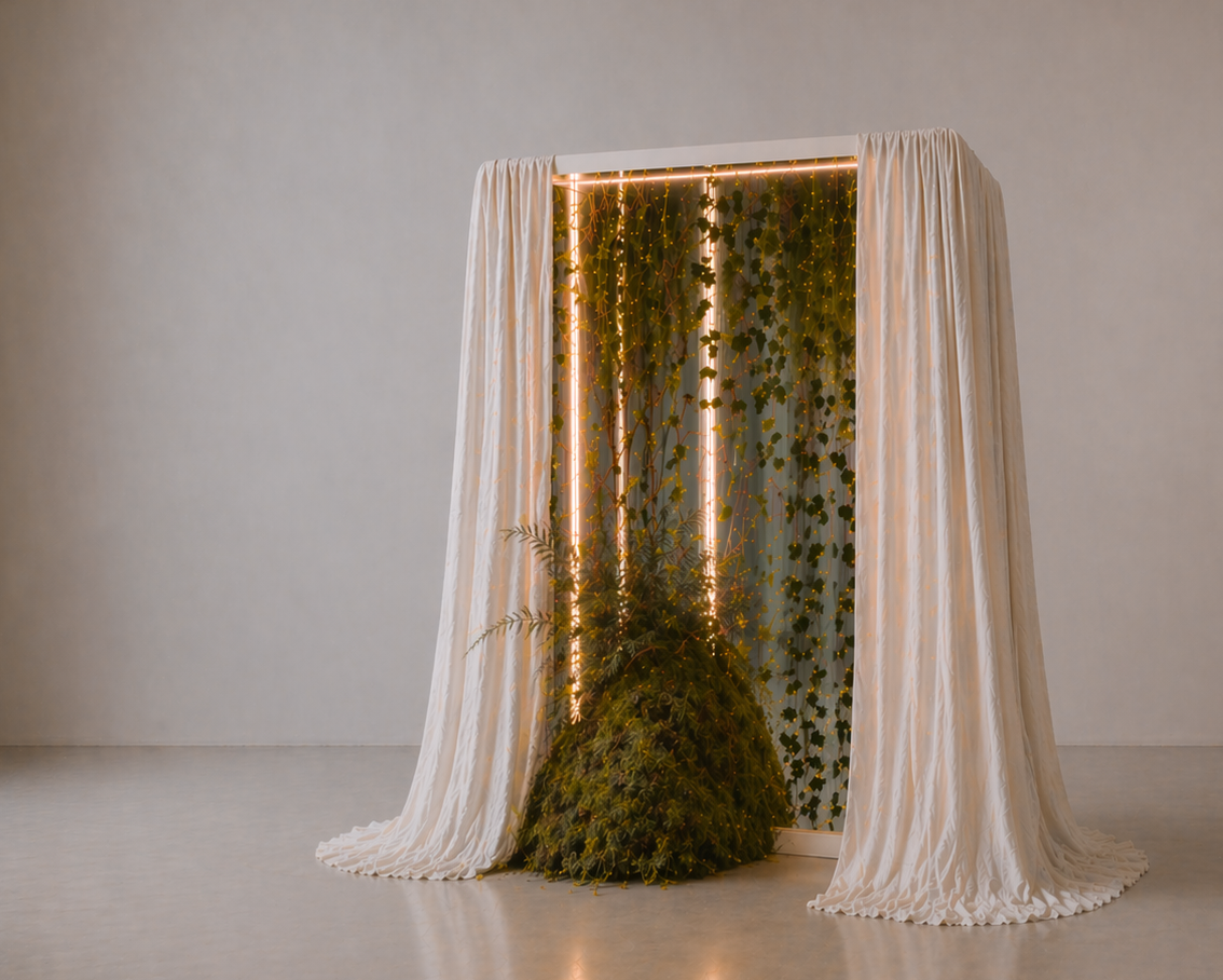 Immersive Floral Photo Booth for Hire Photobooth Edinburgh Nàdair Studio