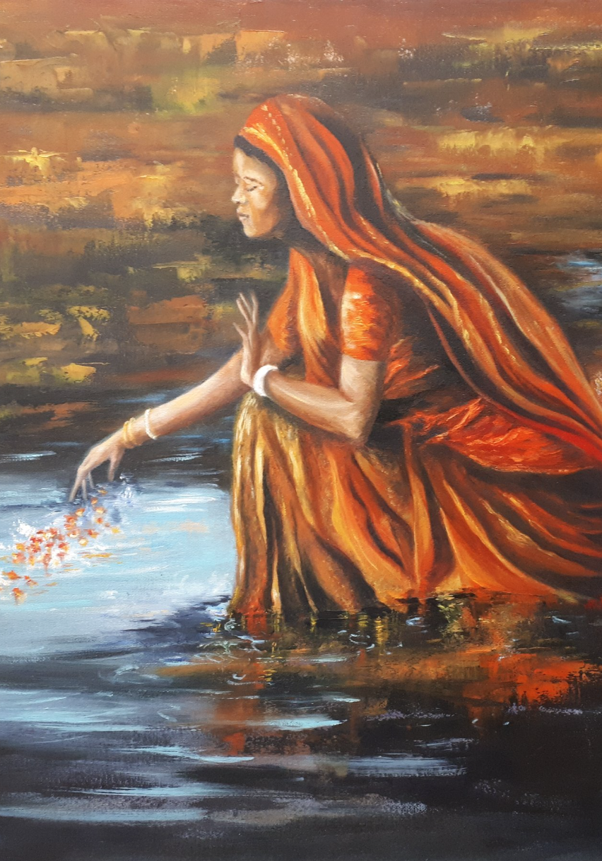 Ganga Aarti, opera di Morino Arte & Design