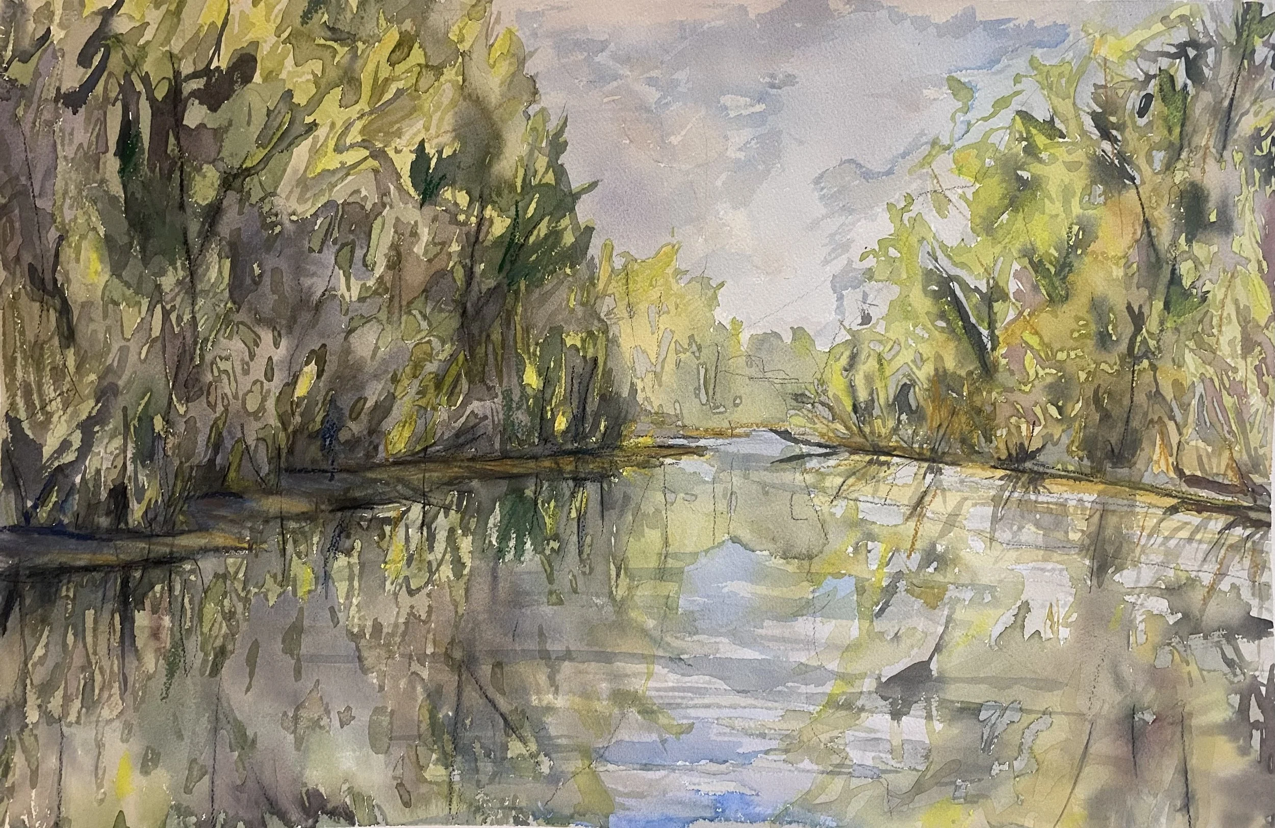 watercolor on paper, 2025, 22"x14"
