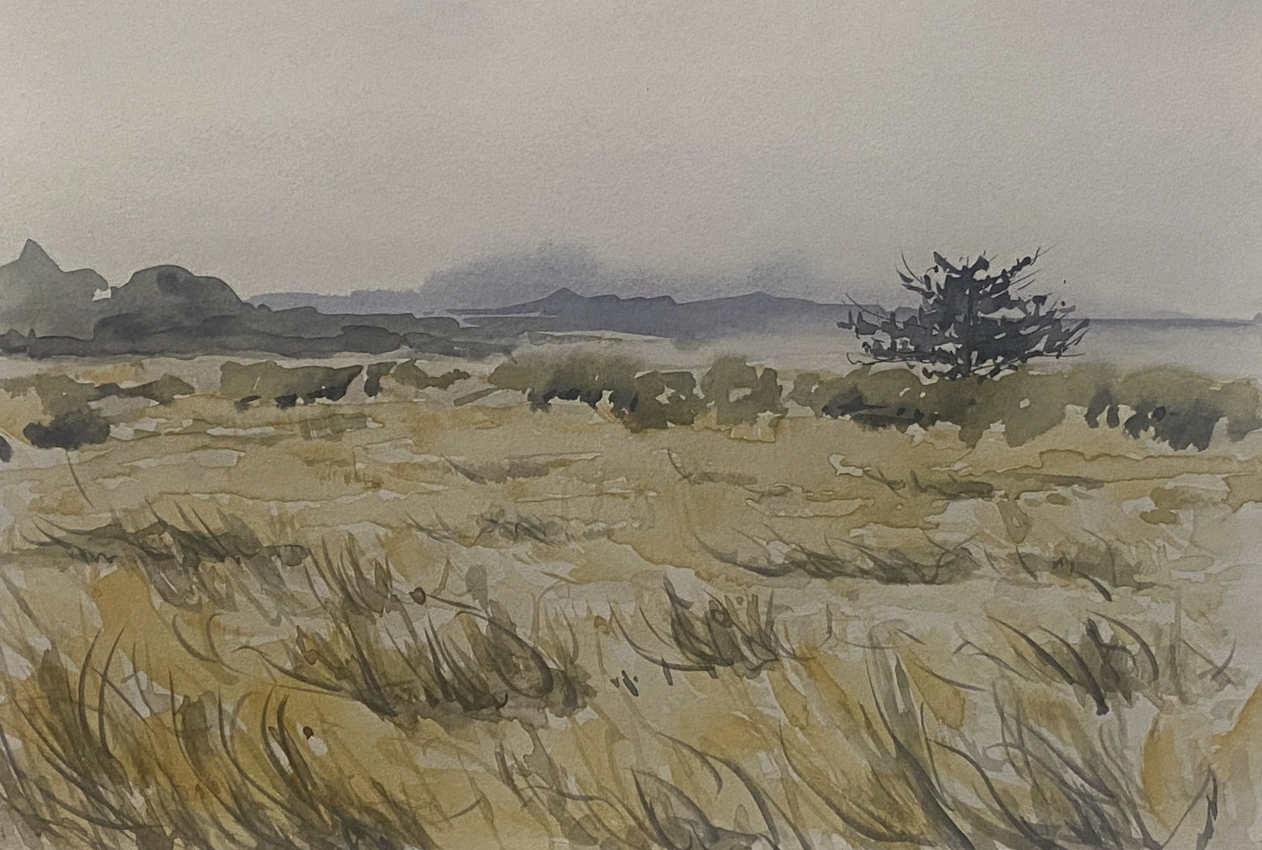 watercolor on paper, 2025, 7"x10"