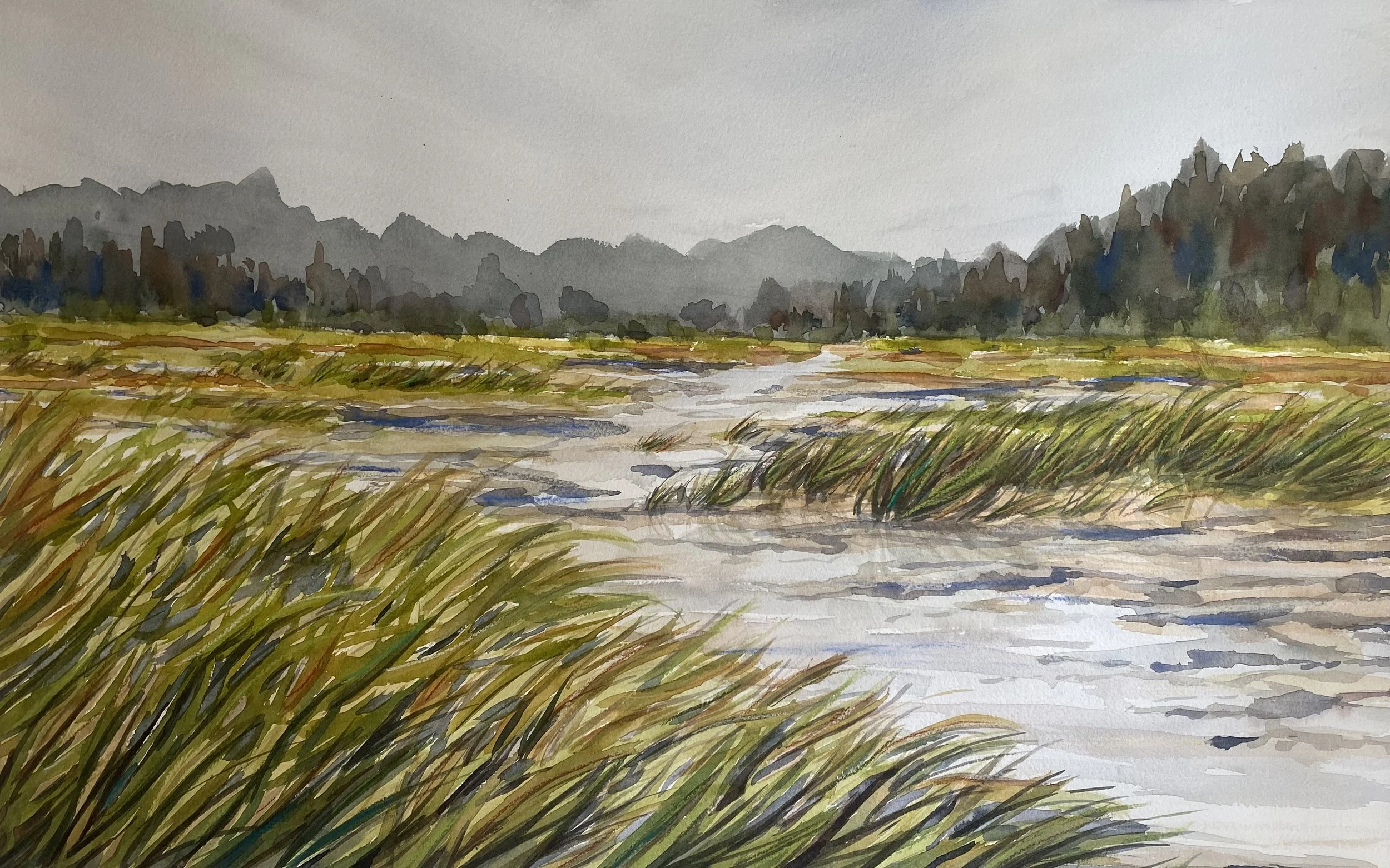 watercolor on paper, 2025, 22"x14"